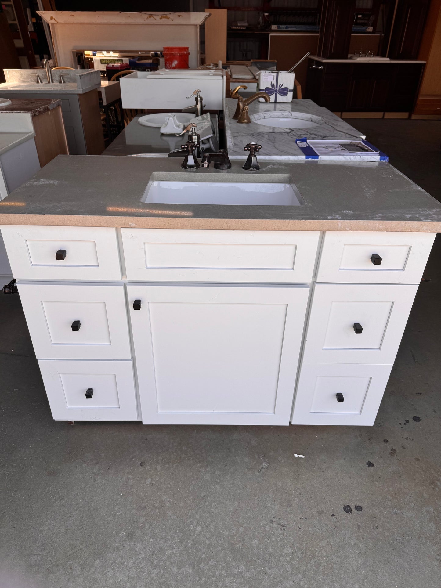 47.5in Single Sink Vanity, White Finish