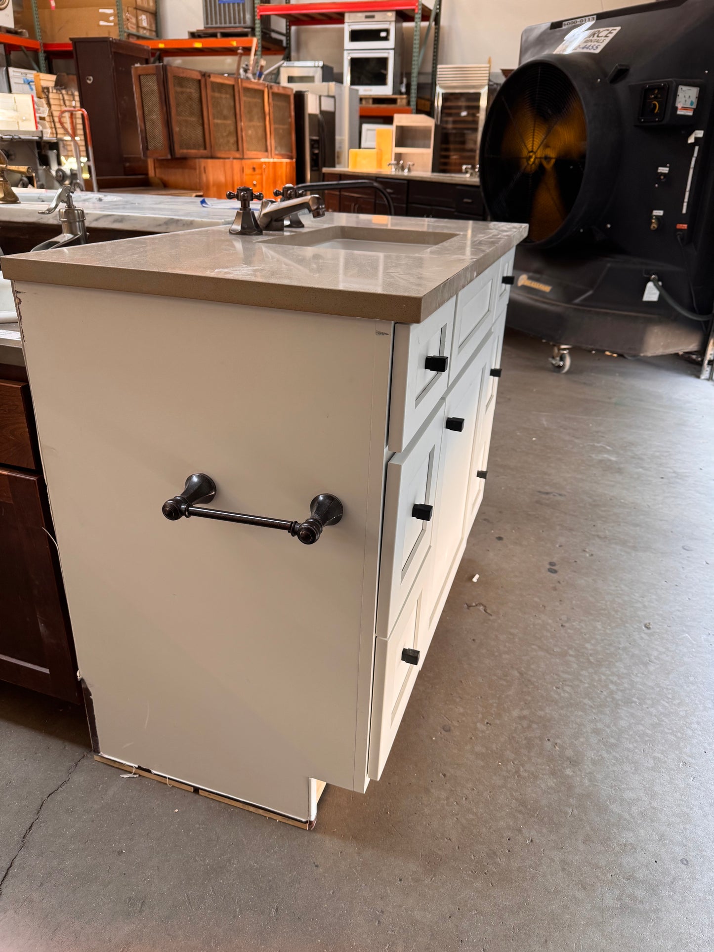 47.5in Single Sink Vanity, White Finish