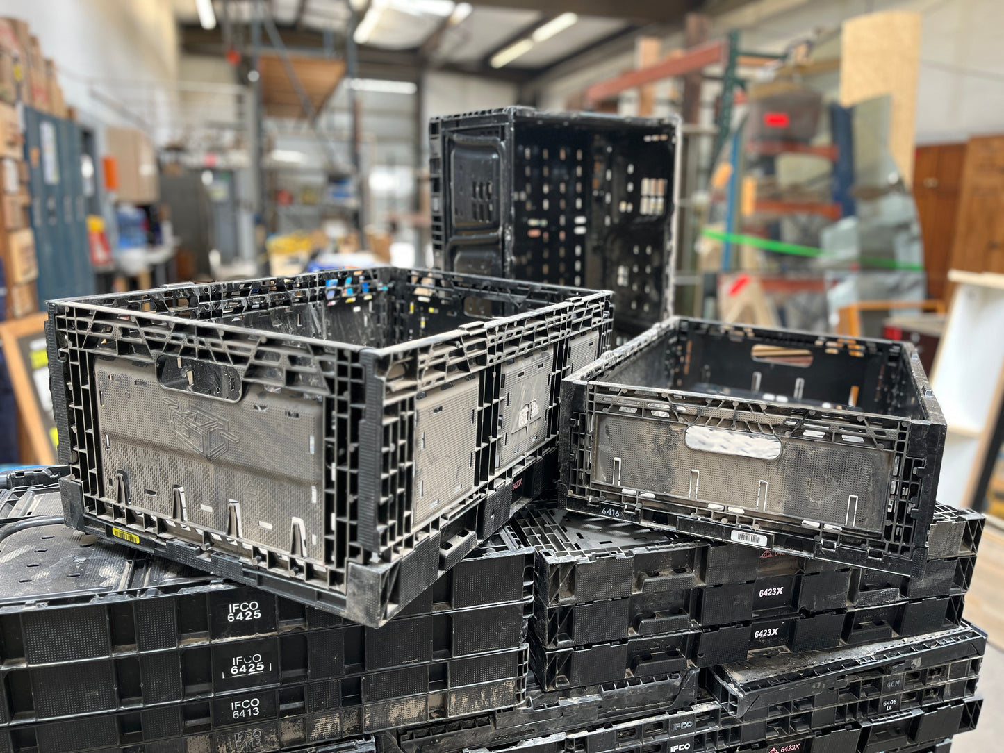 Collapsible Heavy-Duty Industrial Storage Crates [902.02]
