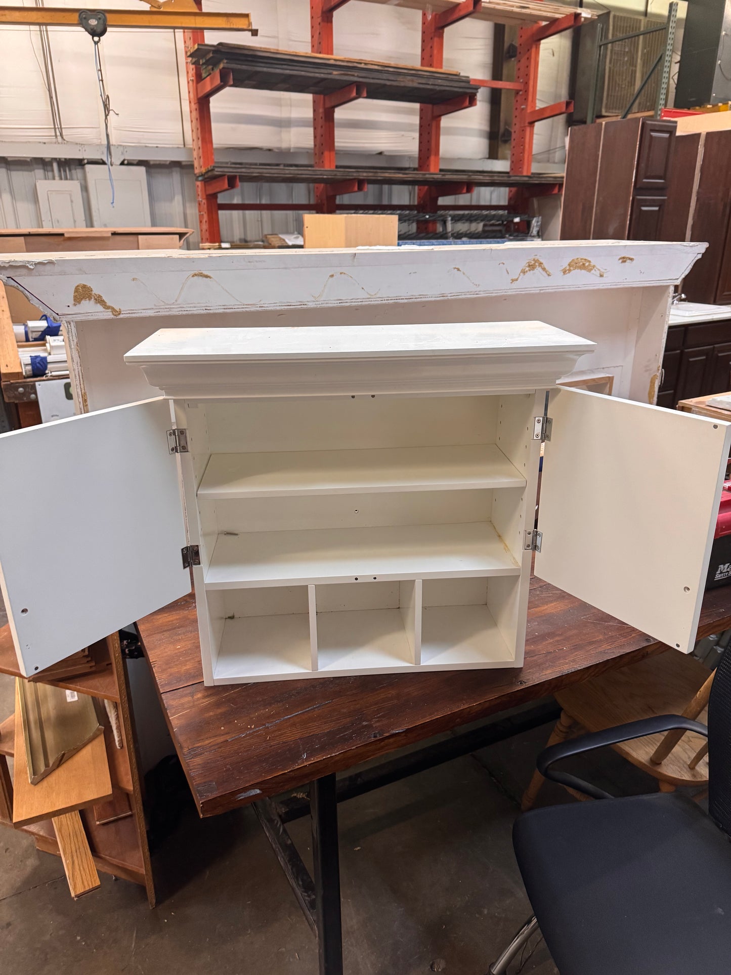 24in Medicine Cabinet, White Painted Finish