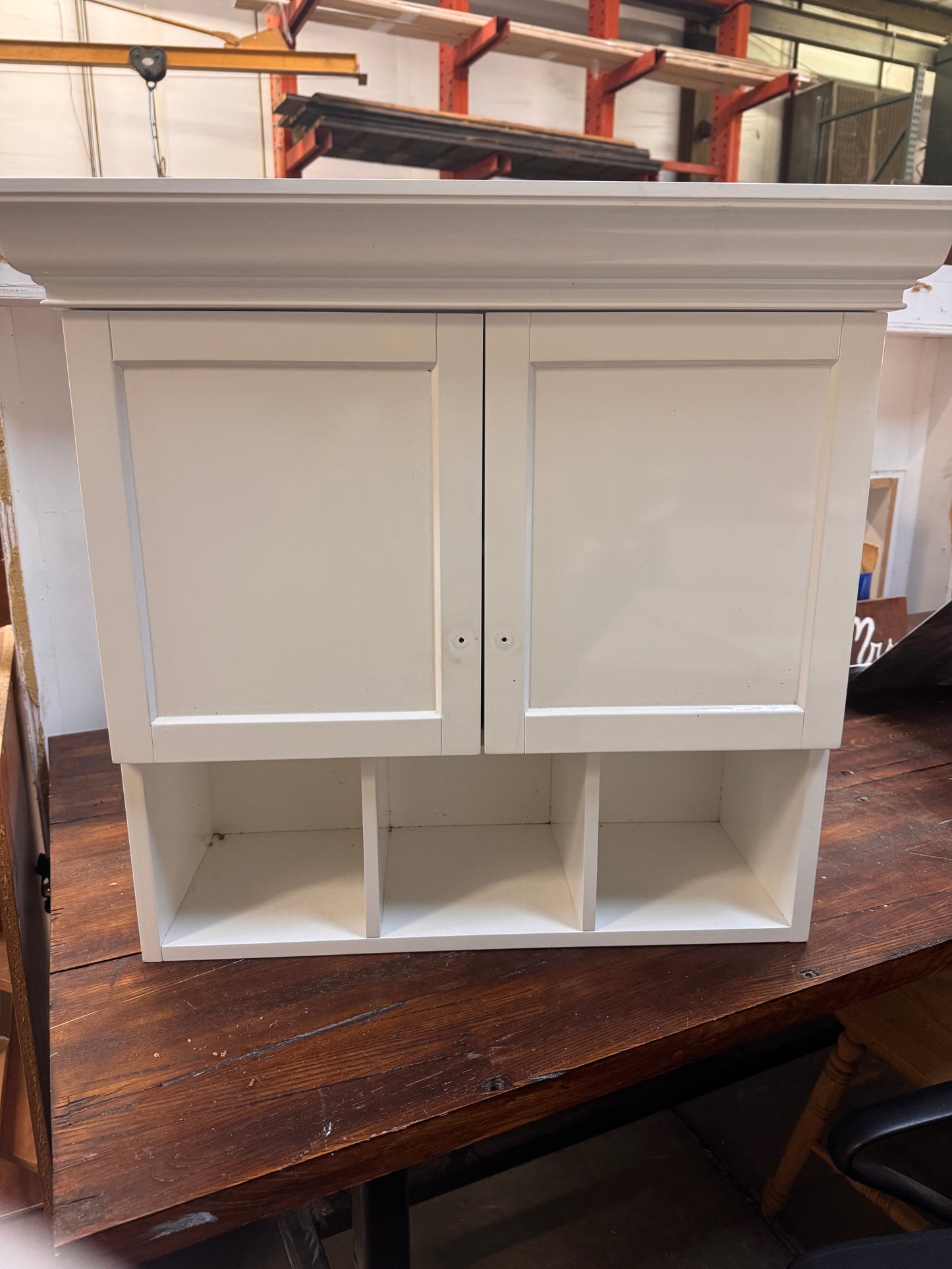 24in Medicine Cabinet, White Painted Finish
