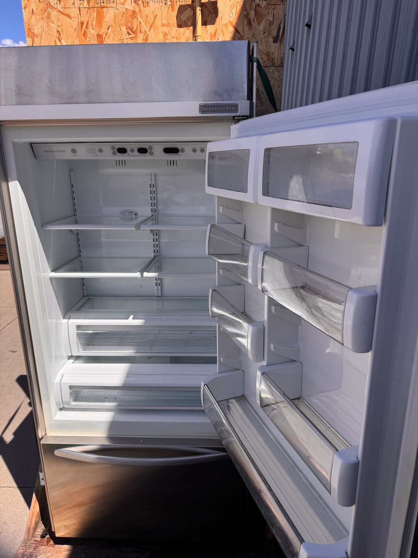 36in Reclaimed KitchenAid Built-In Refrigerator, Stainless Steel