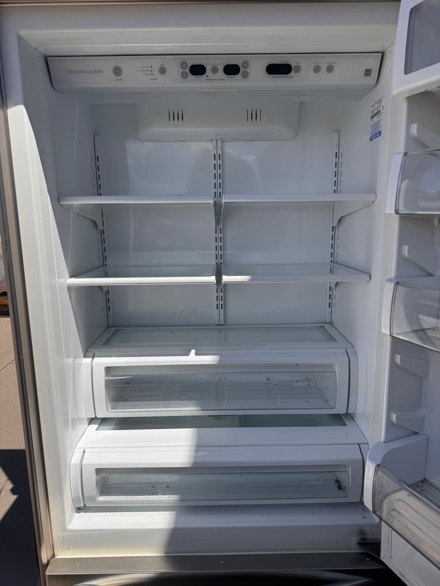 36in Reclaimed KitchenAid Built-In Refrigerator, Stainless Steel