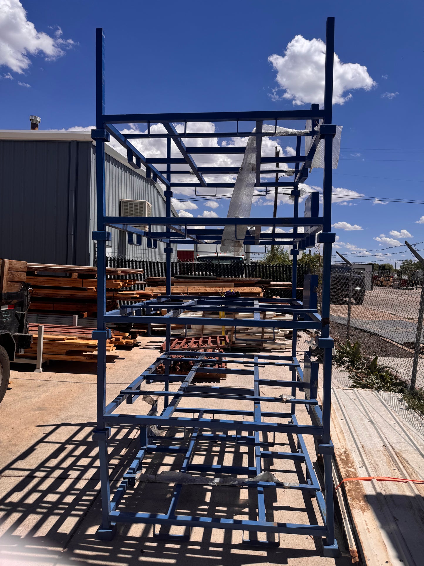 Stackable Steel Storage Racks, 6ft x 4ft 7in