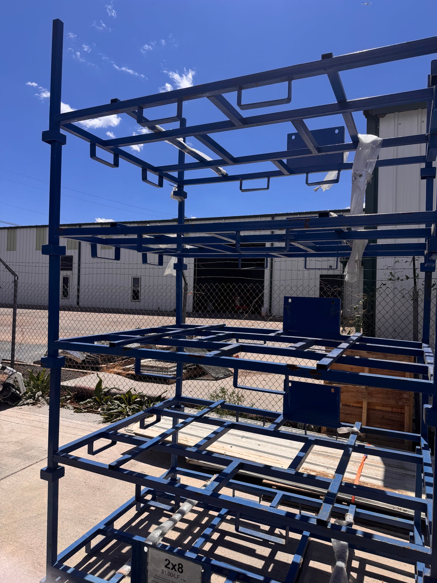 Stackable Steel Storage Racks, 6ft x 4ft 7in