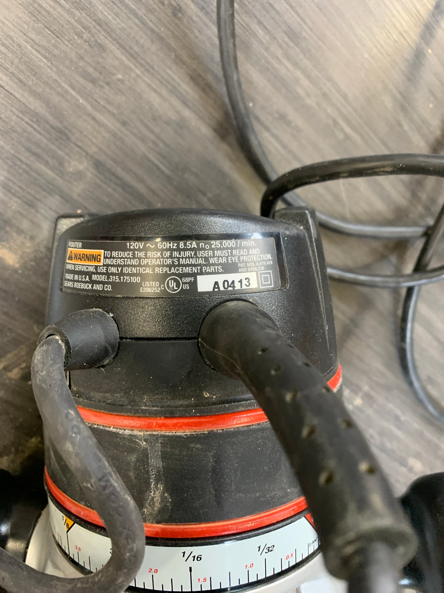 Craftsman 1¾ HP Fixed-Base Router – Model 315.175100 [624.05]