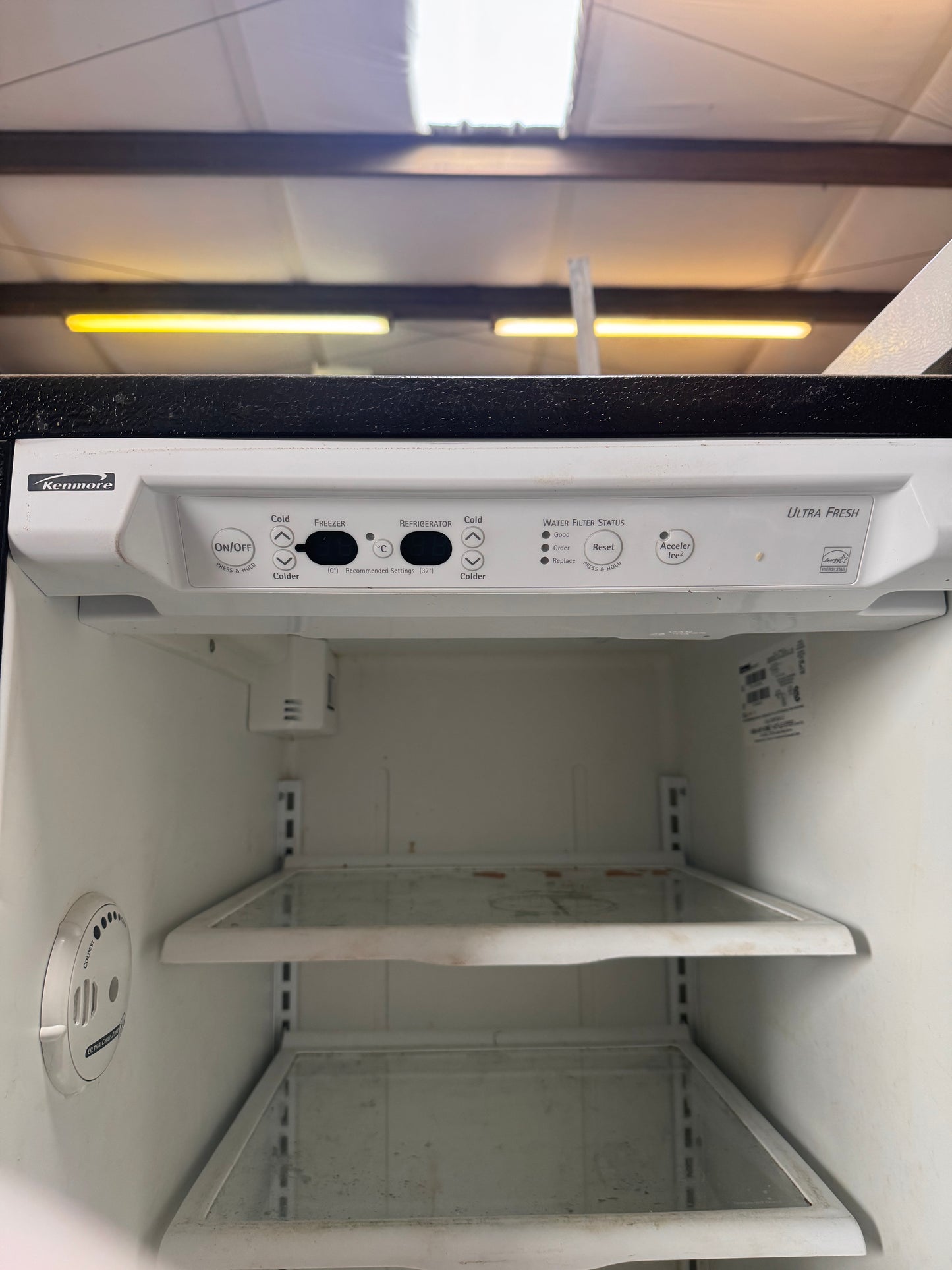 Reclaimed Kenmore Side by Side Refrigerator, Stainless Steel