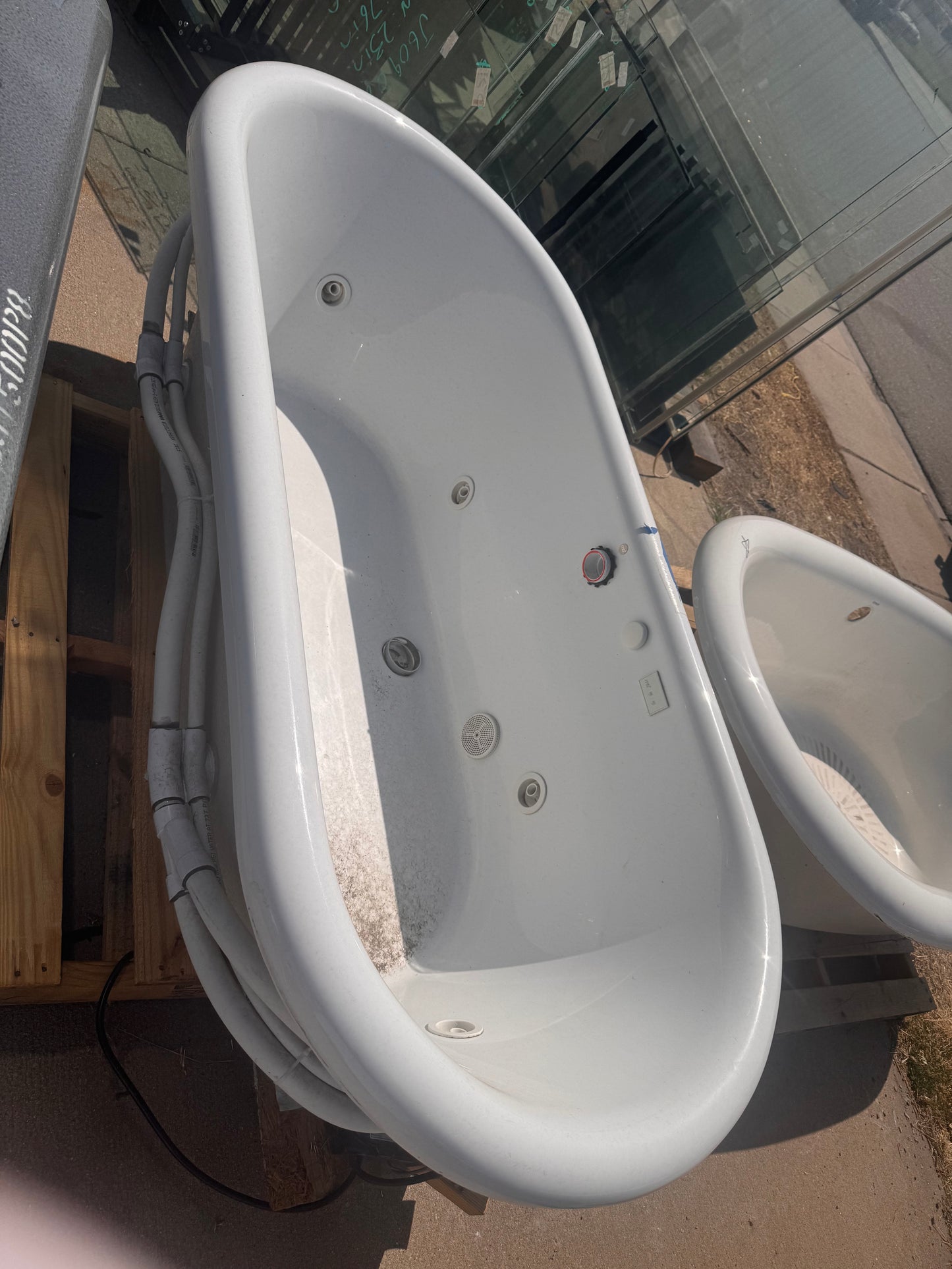Balboa Jetted Soaking Tub, 6 Foot White