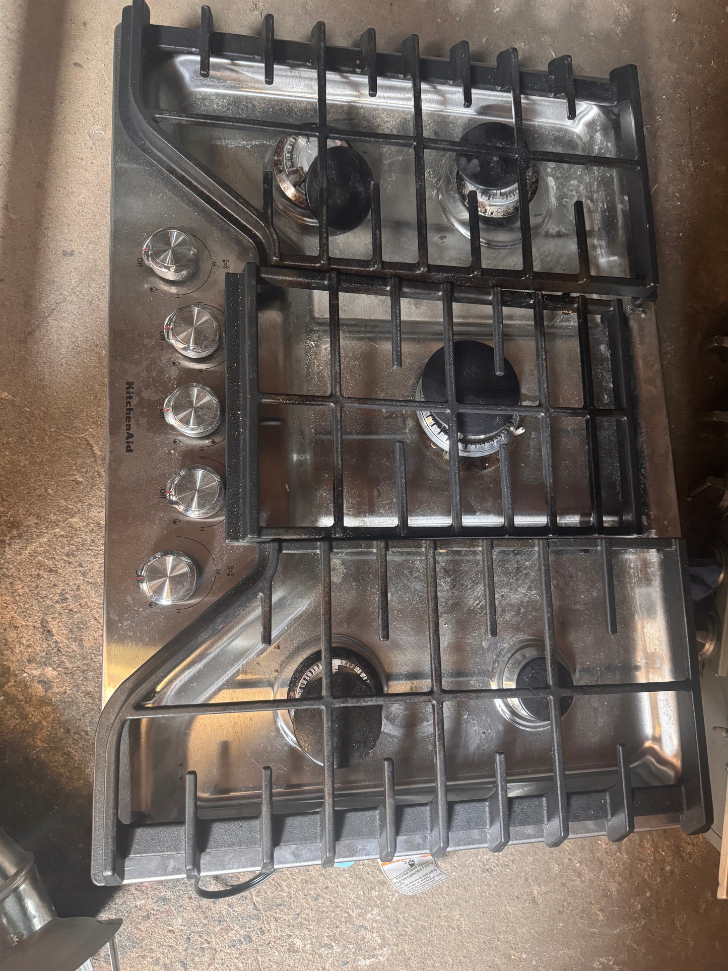 30in KitchenAid Gas Built-In Cooktop, Stainless