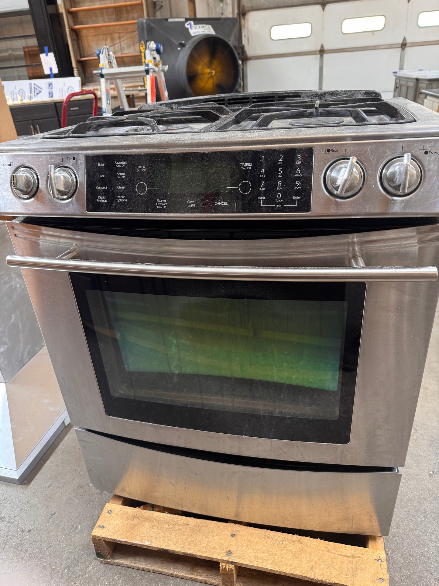 30in Jenn-Air Slide-In Gas Range, Stainless
