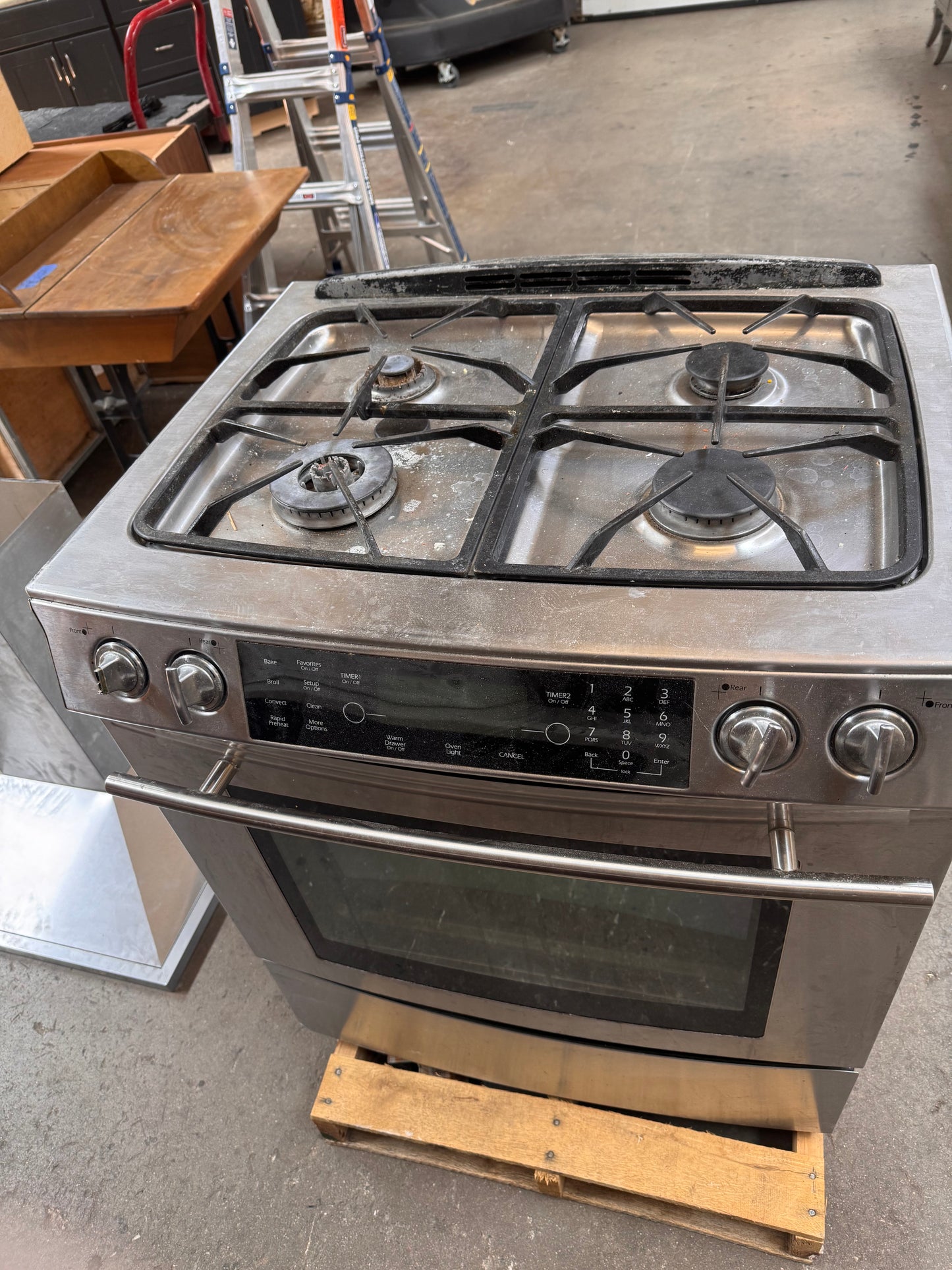 30in Jenn-Air Slide-In Gas Range, Stainless