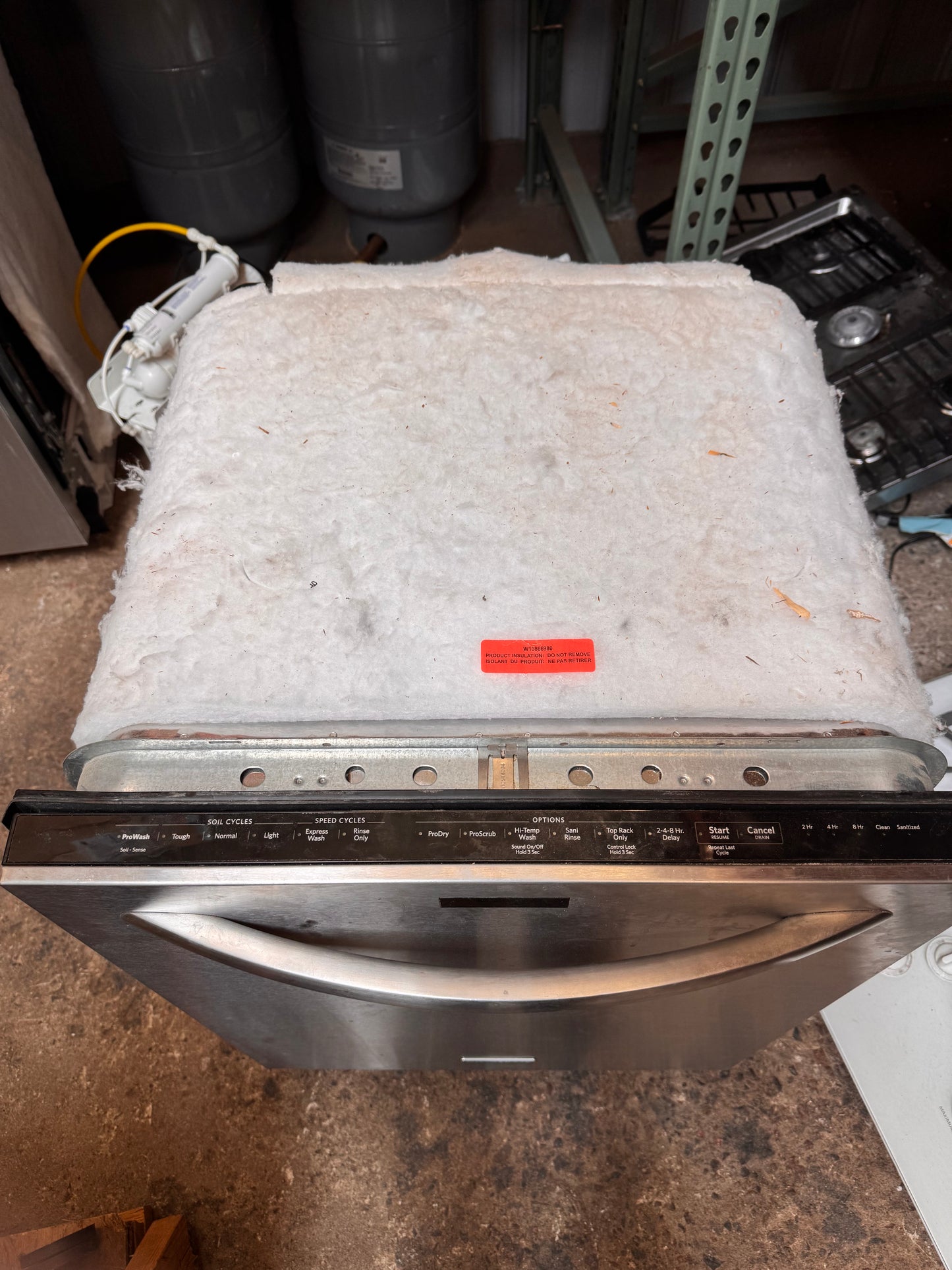 24in KitchenAid Built-In Dishwasher, Stainless