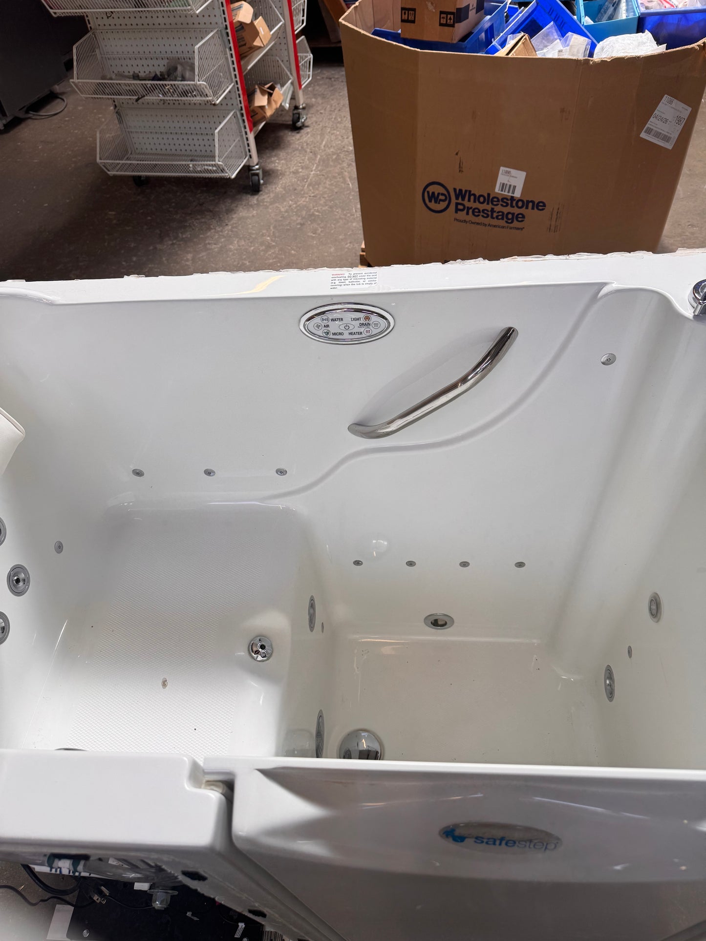 Reclaimed Safe Step Walk In Whirlpool Tub, Tested and Working