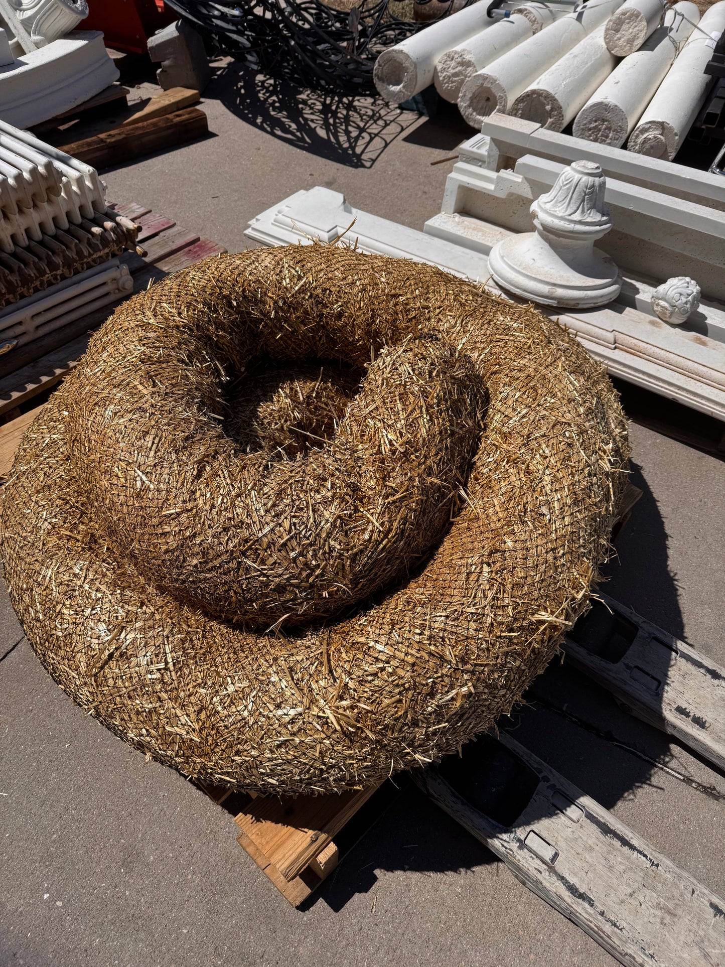 Reclaimed Straw Wattle, 8in x 21ft