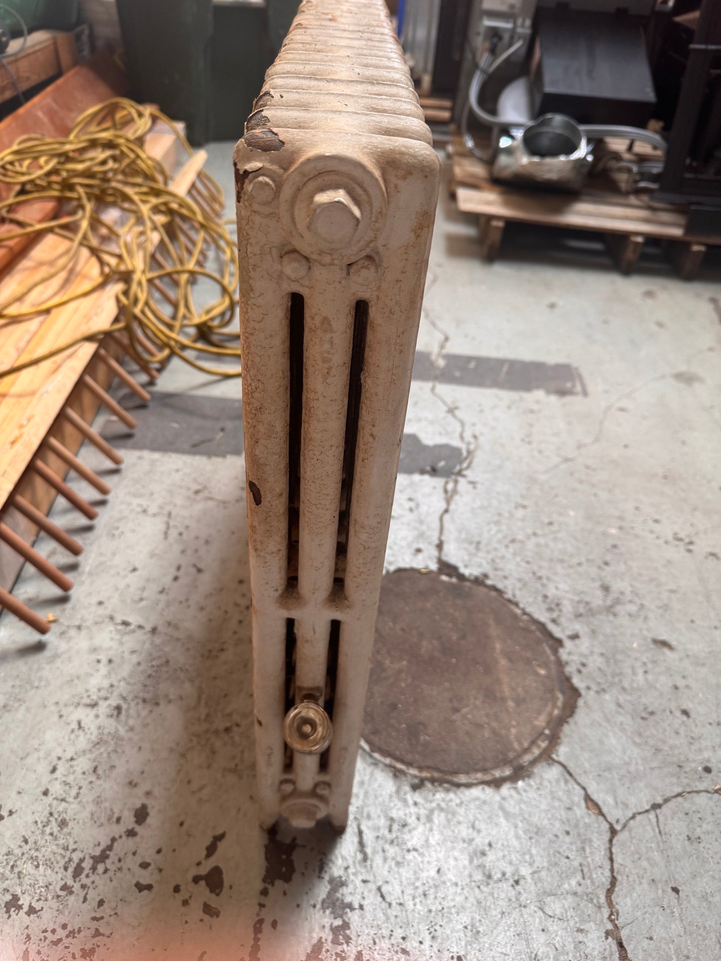 Reclaimed Cast Iron Hydronic Radiator, Column-Style