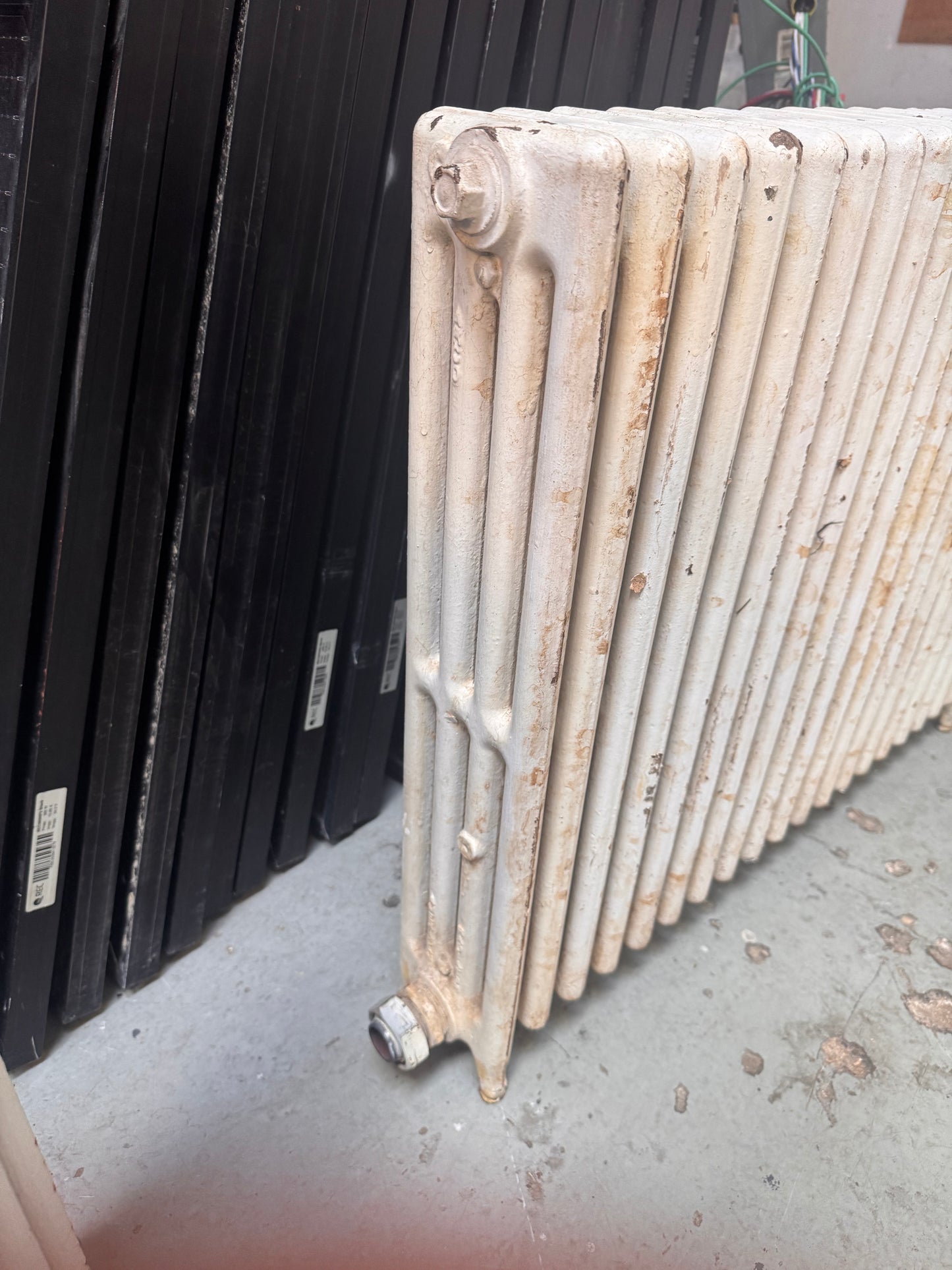 Reclaimed Cast Iron Hydronic Radiator, Column-Style