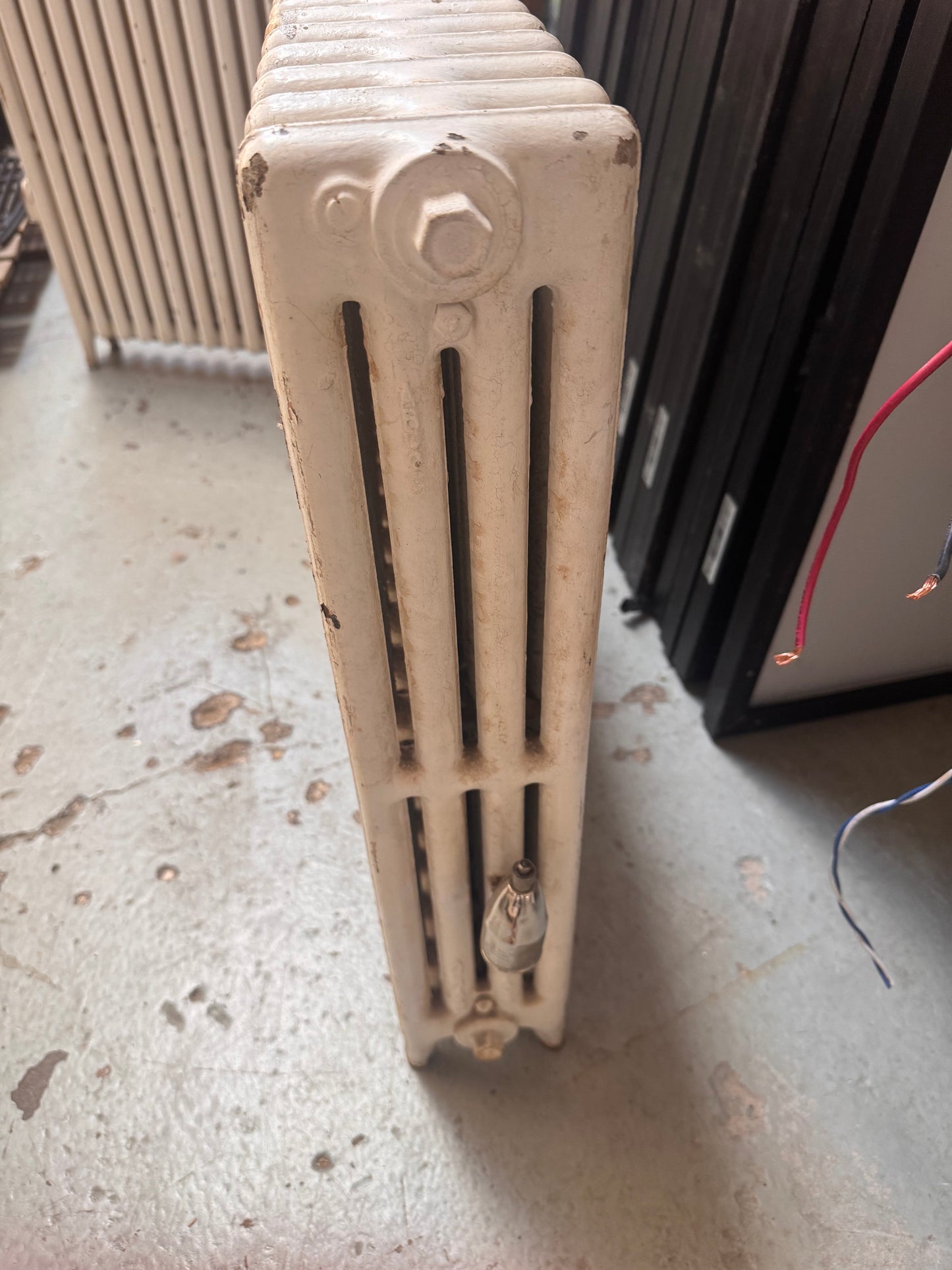 Reclaimed Cast Iron Hydronic Radiator, Column-Style