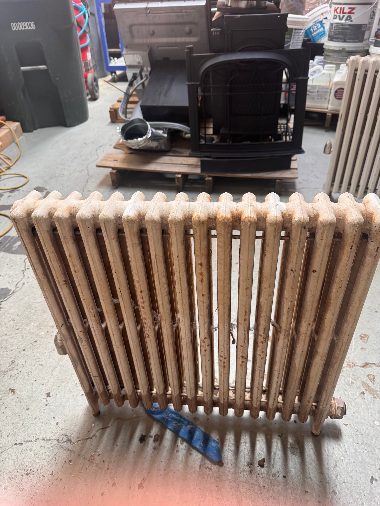 Reclaimed Cast Iron Hydronic Radiator, Column-Style