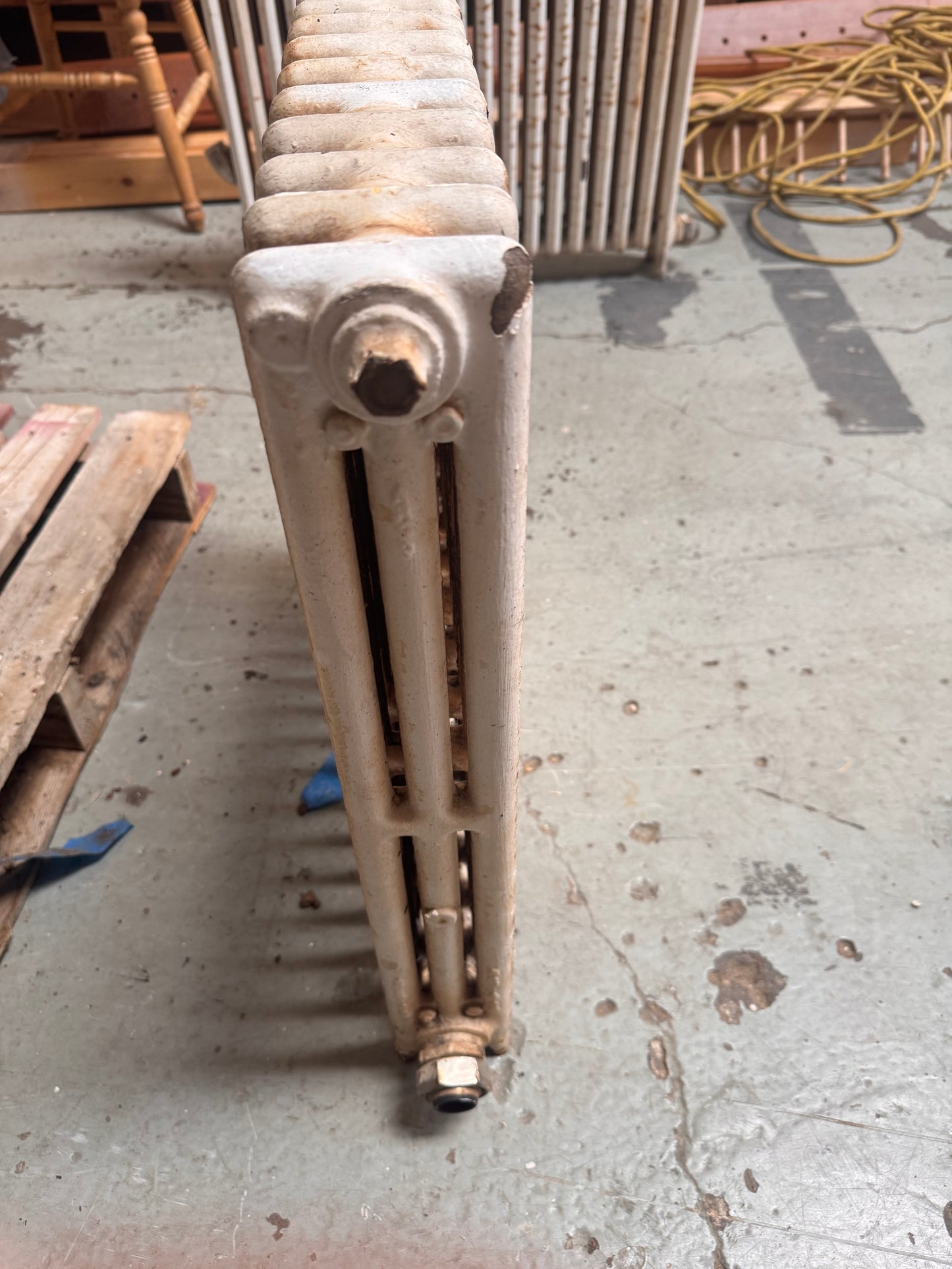 Reclaimed Cast Iron Hydronic Radiator, Column-Style