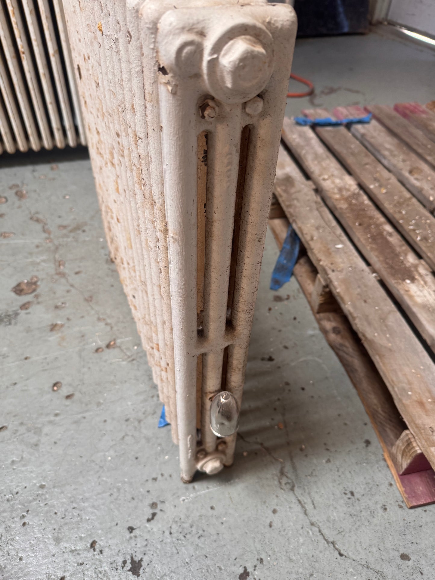 Reclaimed Cast Iron Hydronic Radiator, Column-Style