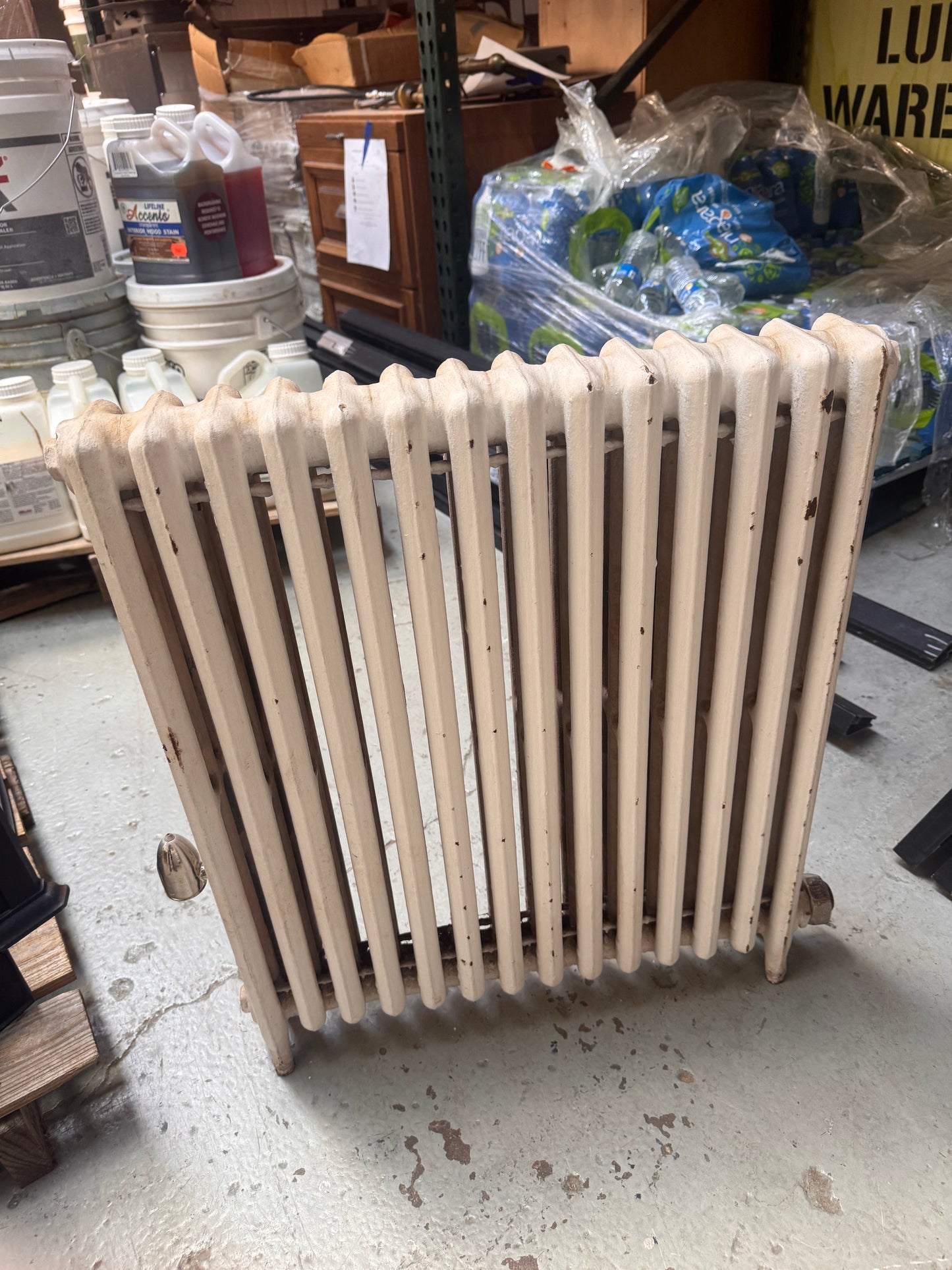 Reclaimed Cast Iron Hydronic Radiator, Column-Style