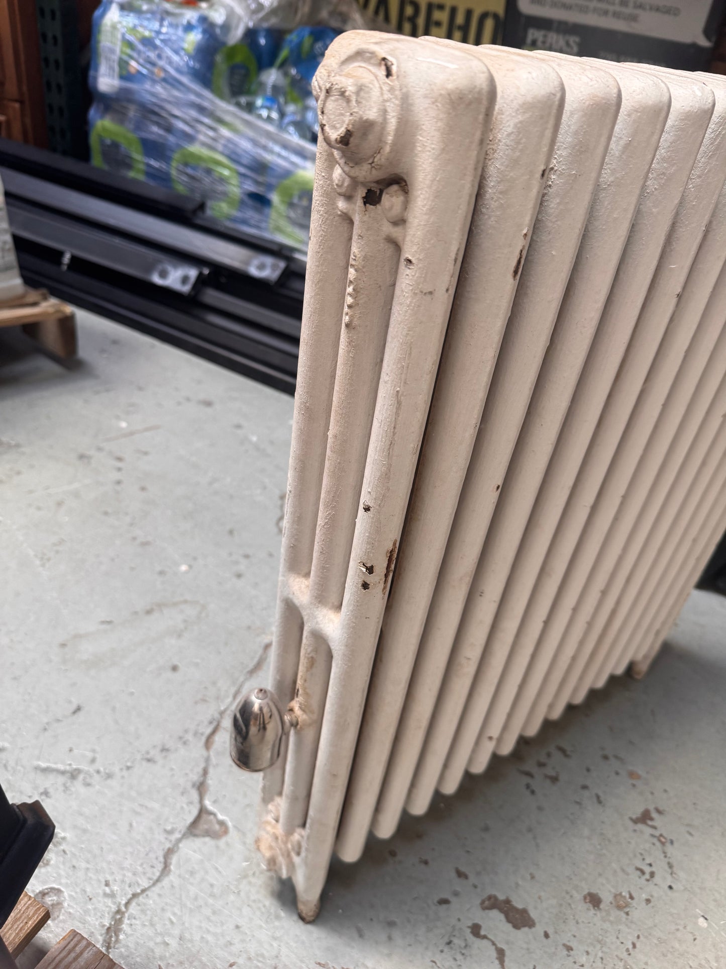 Reclaimed Cast Iron Hydronic Radiator, Column-Style