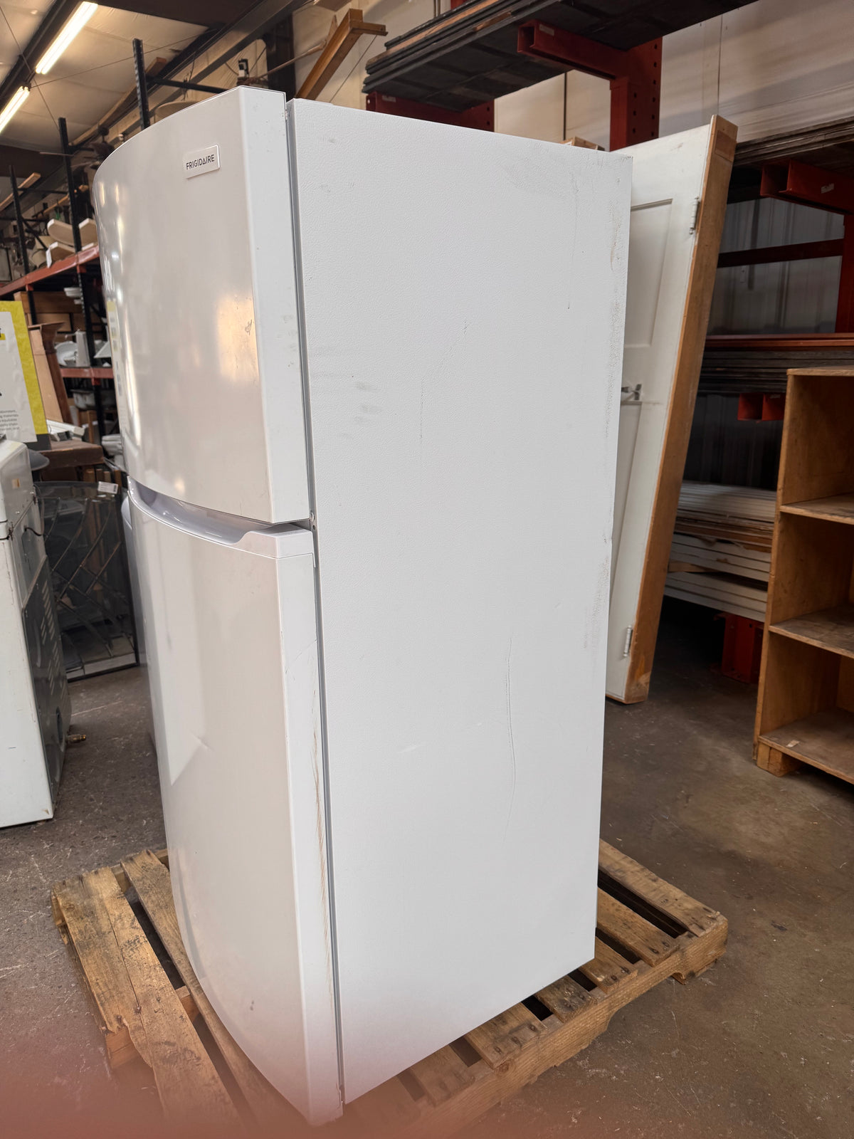 Reclaimed Frigidaire White Top Mount Freezer Refrigerator