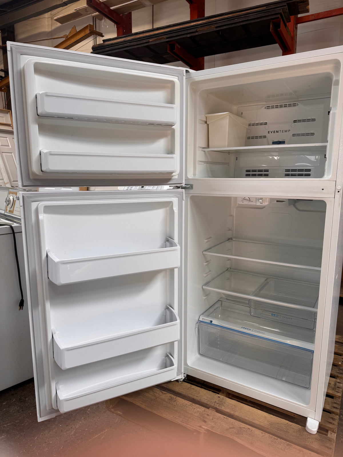 Reclaimed Frigidaire White Top Mount Freezer Refrigerator