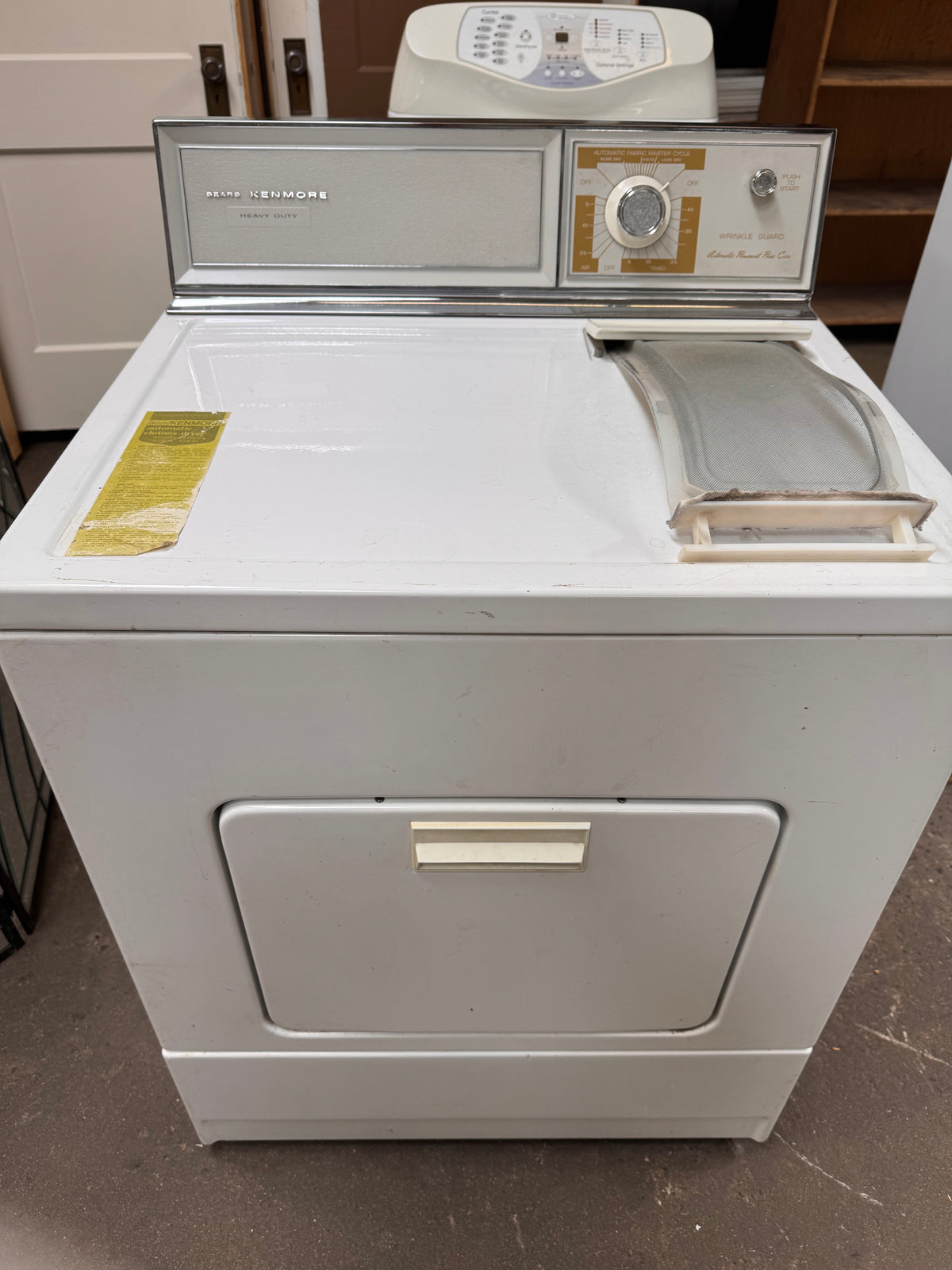 Reclaimed Kenmore Heavy Duty Gas Dryer, White