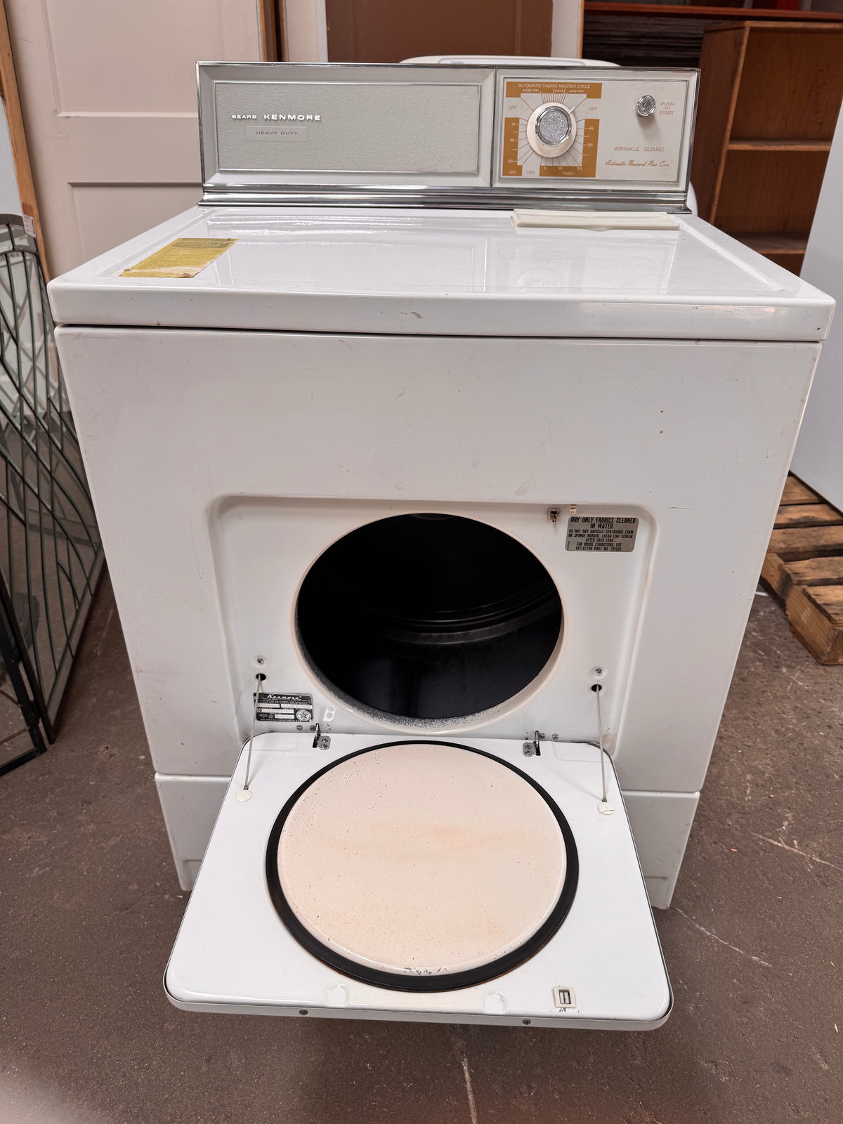 Reclaimed Kenmore Heavy Duty Gas Dryer, White