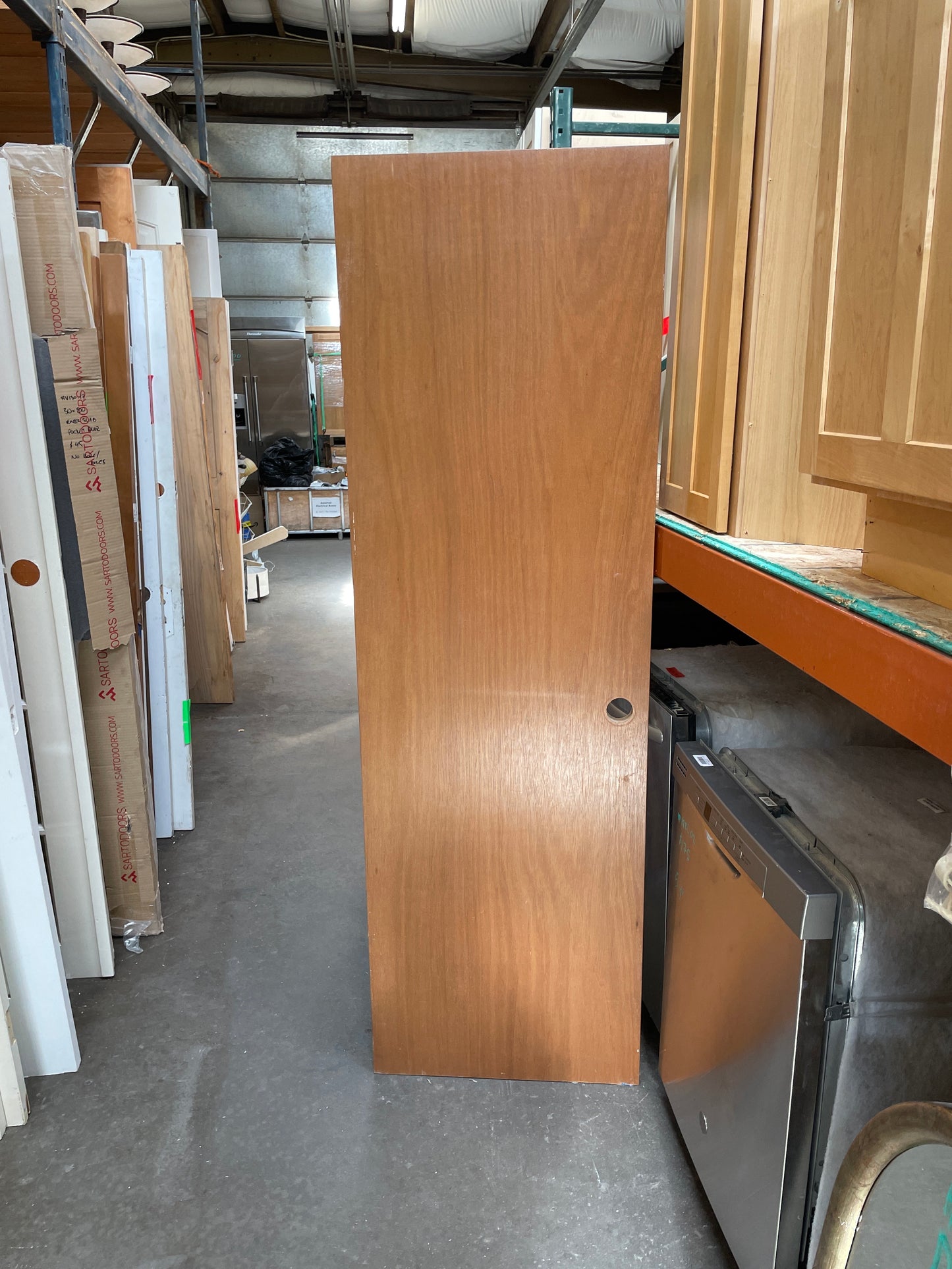 Interior Hollow Core Slab Door, Wood Finish, Left Swing [#J218.09]
