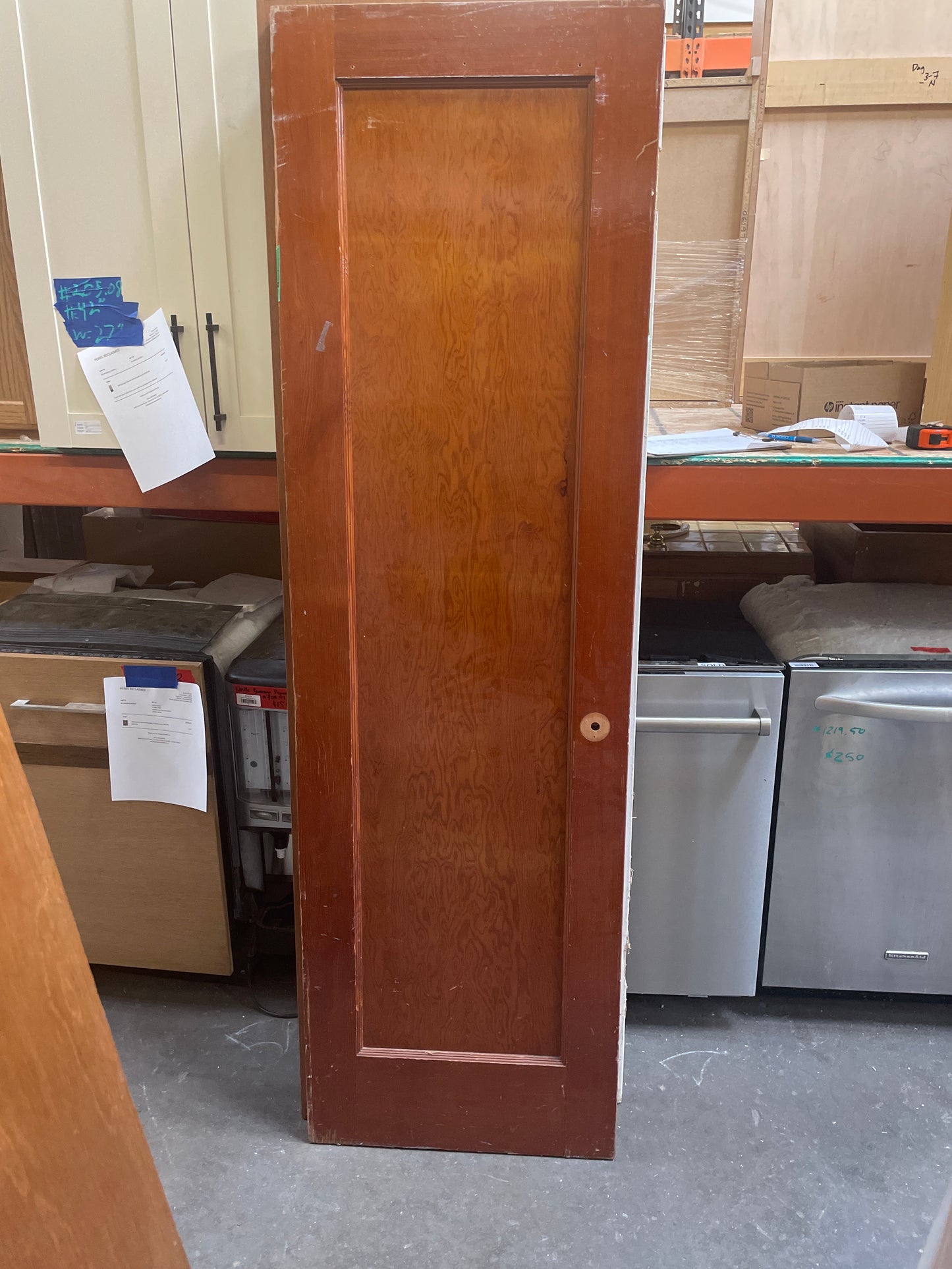 24” x 79” Solid Wood Interior Slab Door – Single Panel [#J218.14]