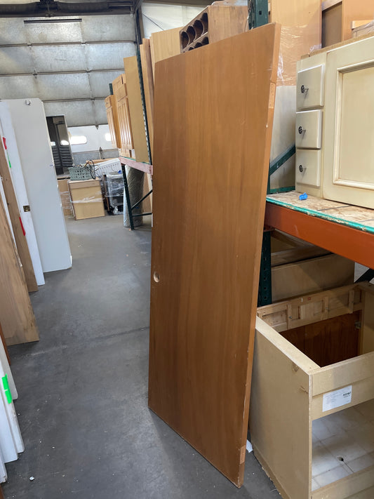 30x77 LHS Interior Hollow Flush Slab Door, Wood Finish [#J225.17]