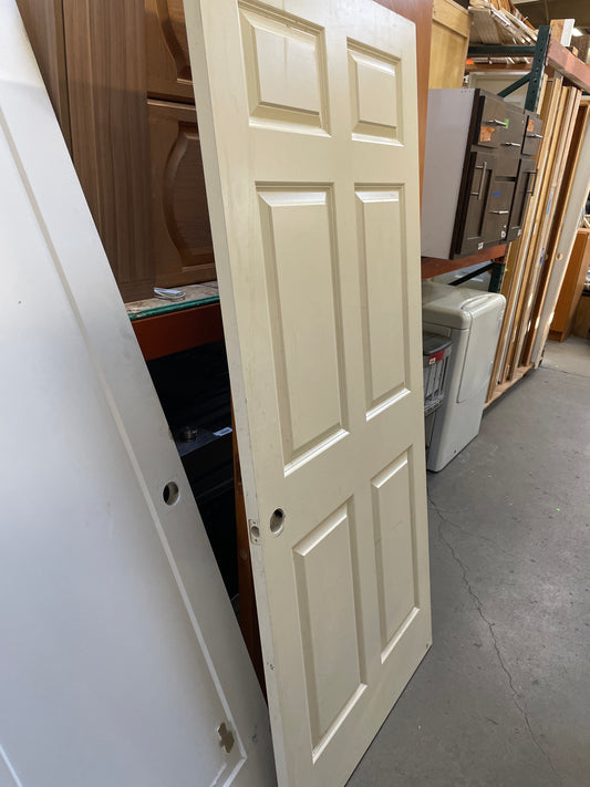 36x80 RHS Interior Hollow 6-Panel Slab Door, White [#J303.13]