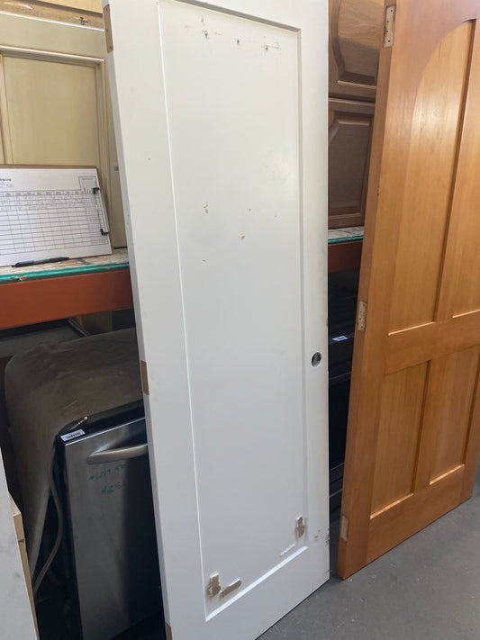 28x80 RHS Interior Hollow 1-Panel Slab Door, White [#J303.15]