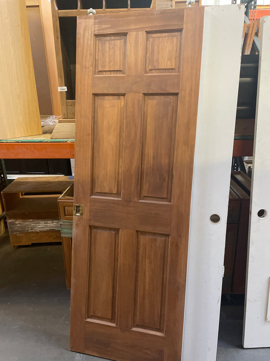 28x80 Interior Solid 6-Panel Sliding Slab Door, White [#J303.17]