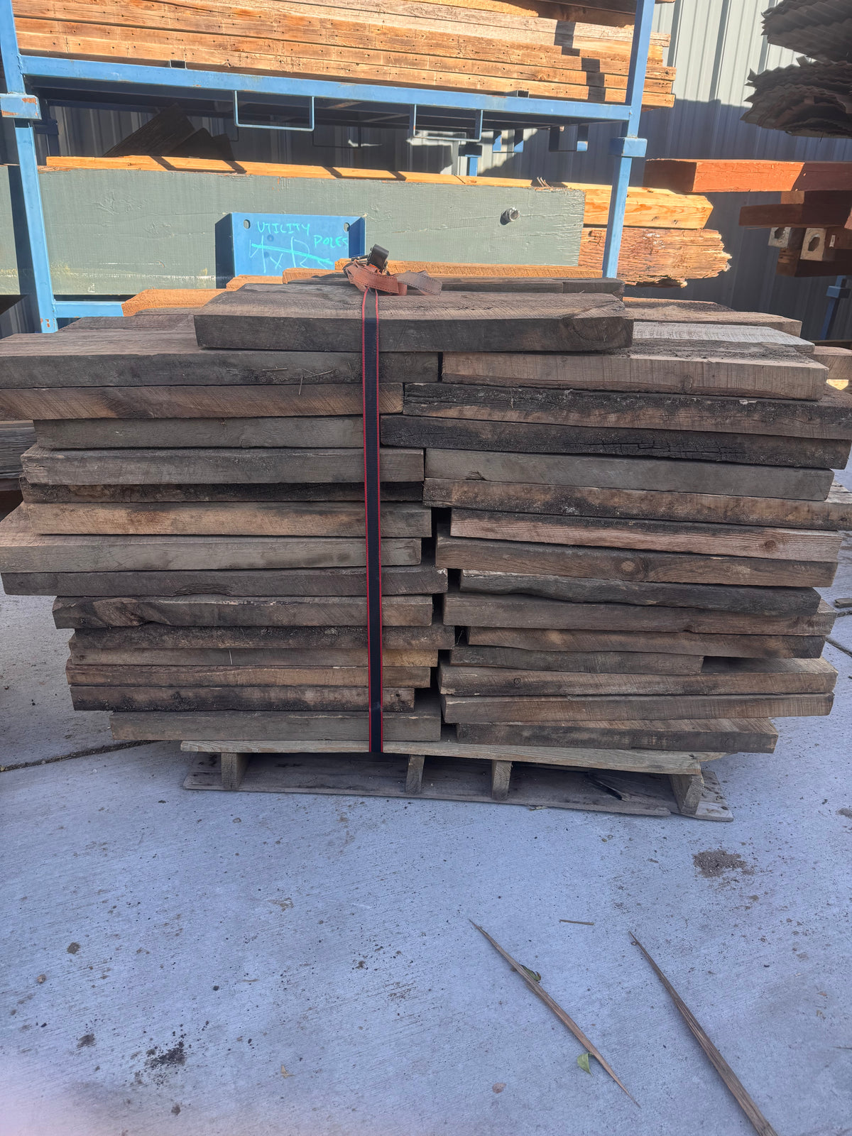 2"×8" Reclaimed Barn Beams, 2ft Length, 75 Boards