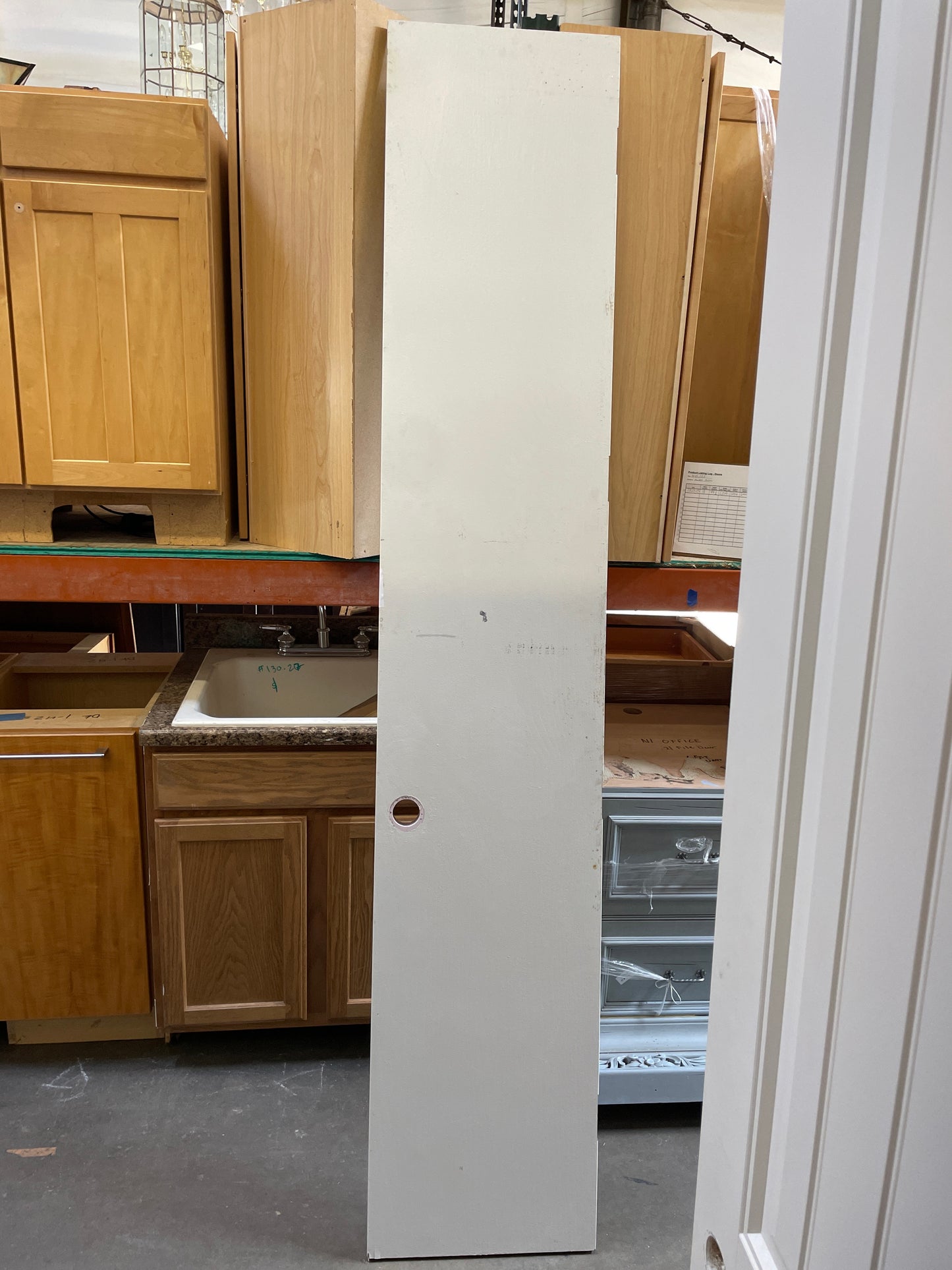 18x94.5 LHS Interior Solid Flush Slab Door, White [#J325.05]