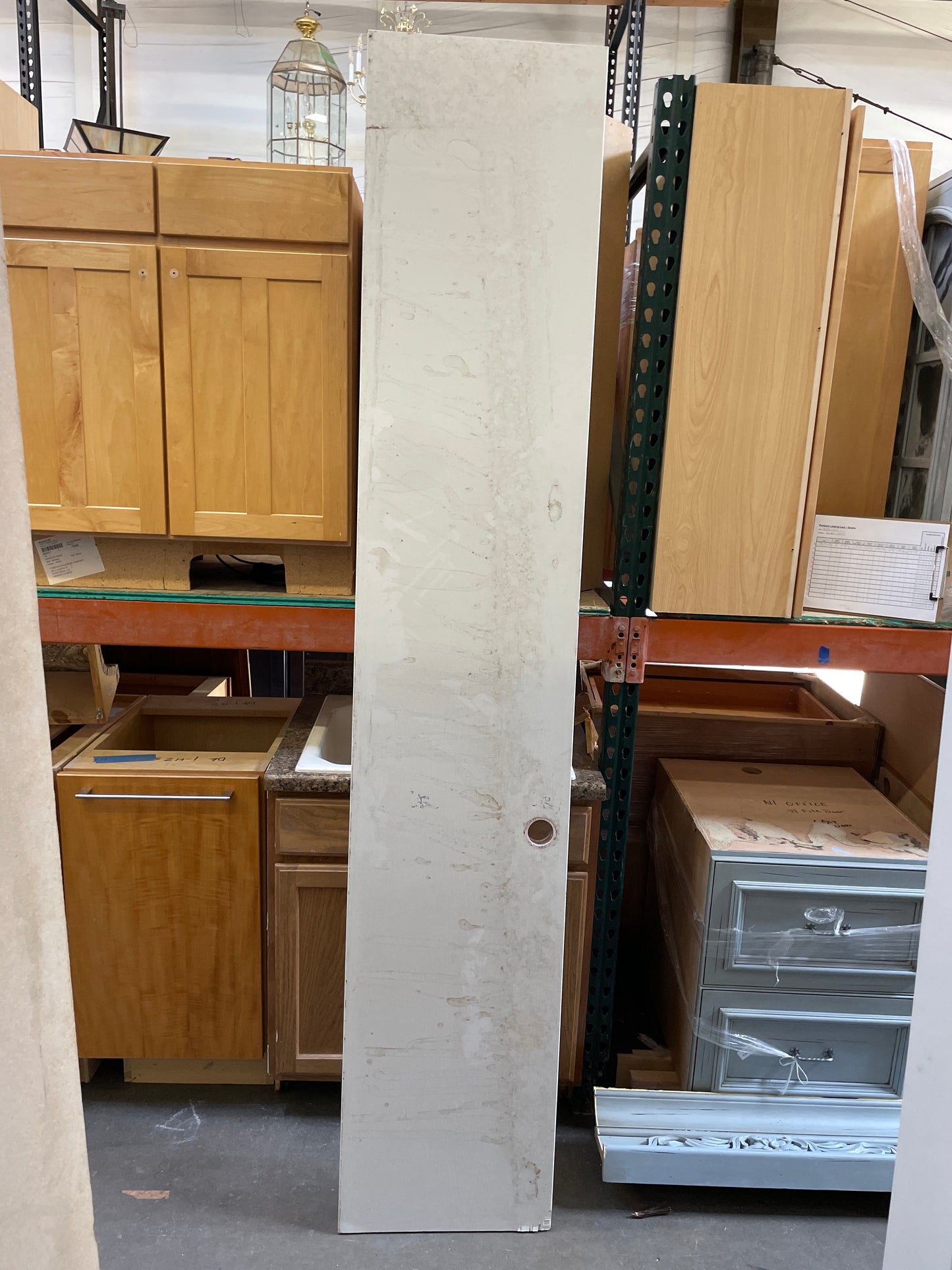 18x94.5 LHS Interior Solid Flush Slab Door, White [#J325.05]