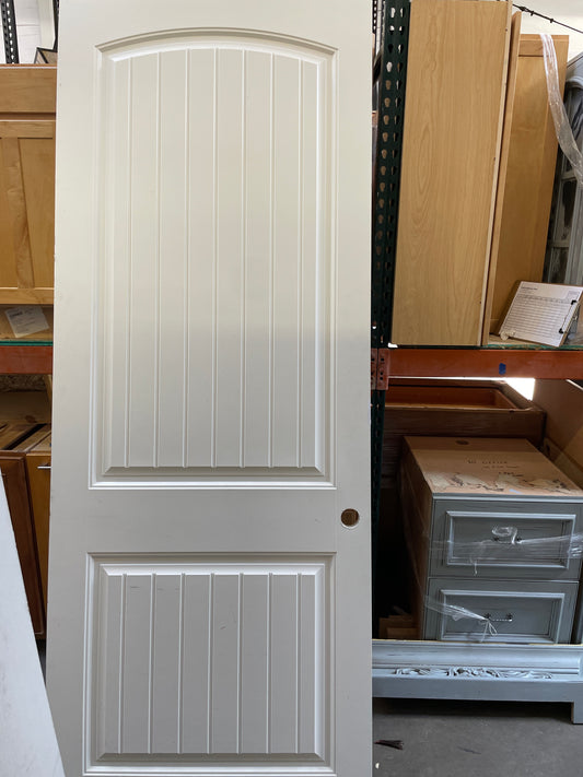 36x96 LHS Interior Solid 2 Panel Slab Door, White [#J325.06]