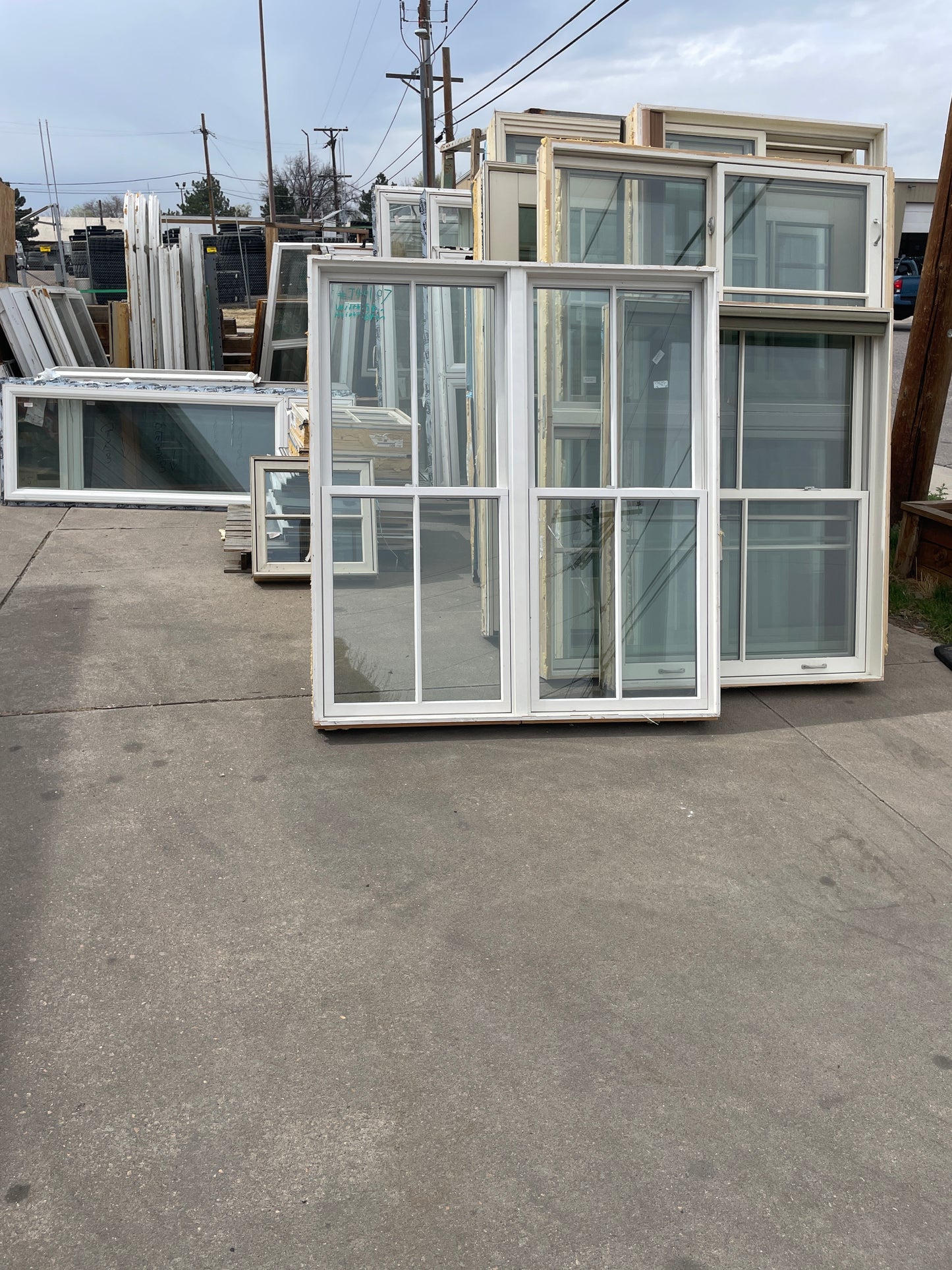 58x64 Single Hung Wood Window, White [#J401.07]