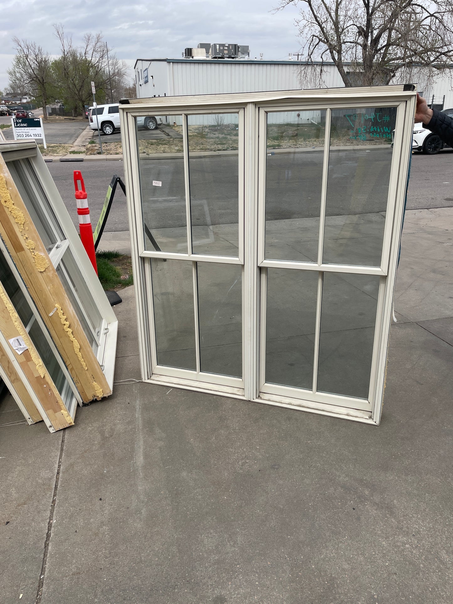 58x64 Single Hung Wood Window, White [#J401.07]