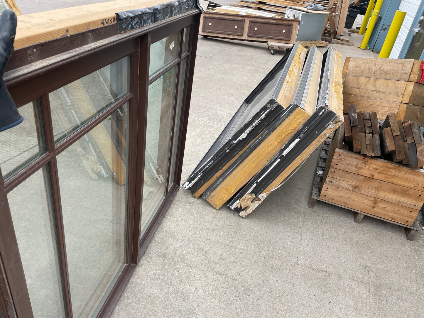 64x61 Casement Wood Window, Natural Wood [#J401.09]