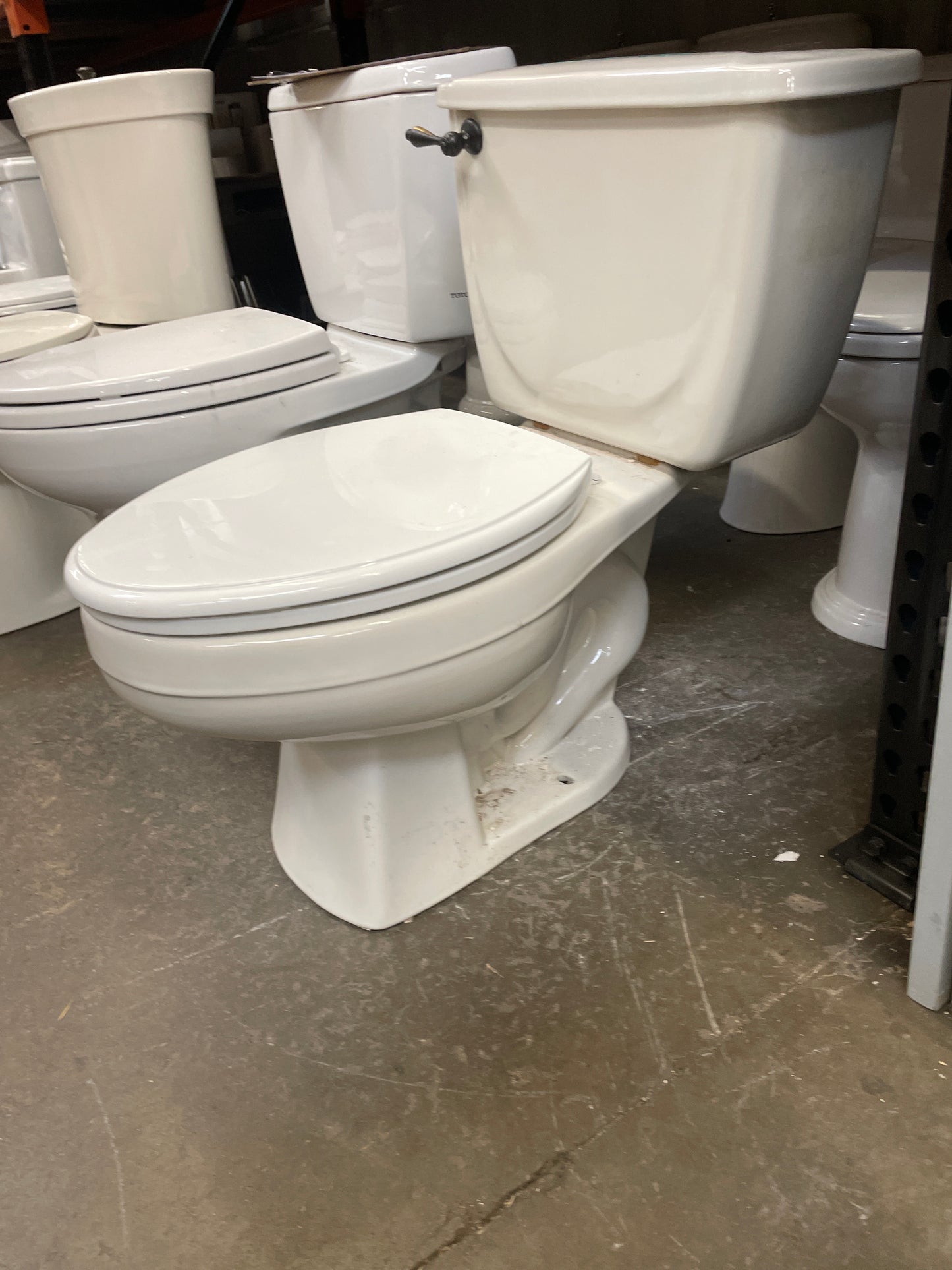 Vitramax Elongated Two-Piece Single Flush Toilet, Cream [#J401.10]