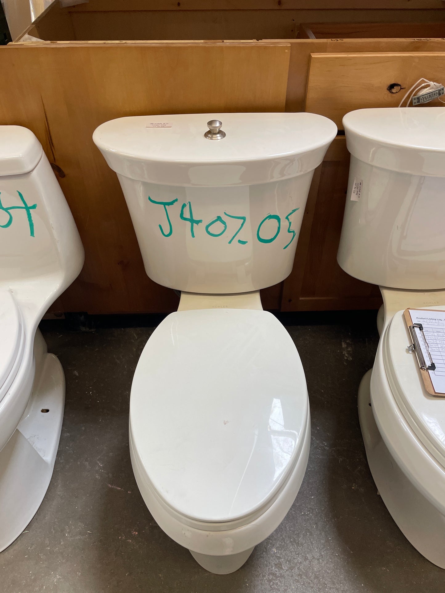 Kohler Elongated Two-Piece Single Flush Toilet, White [#J407.05]
