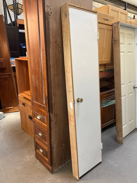 18x80 LHS Interior Hollow Flush Prehung Door, Painted White [#J407.08]