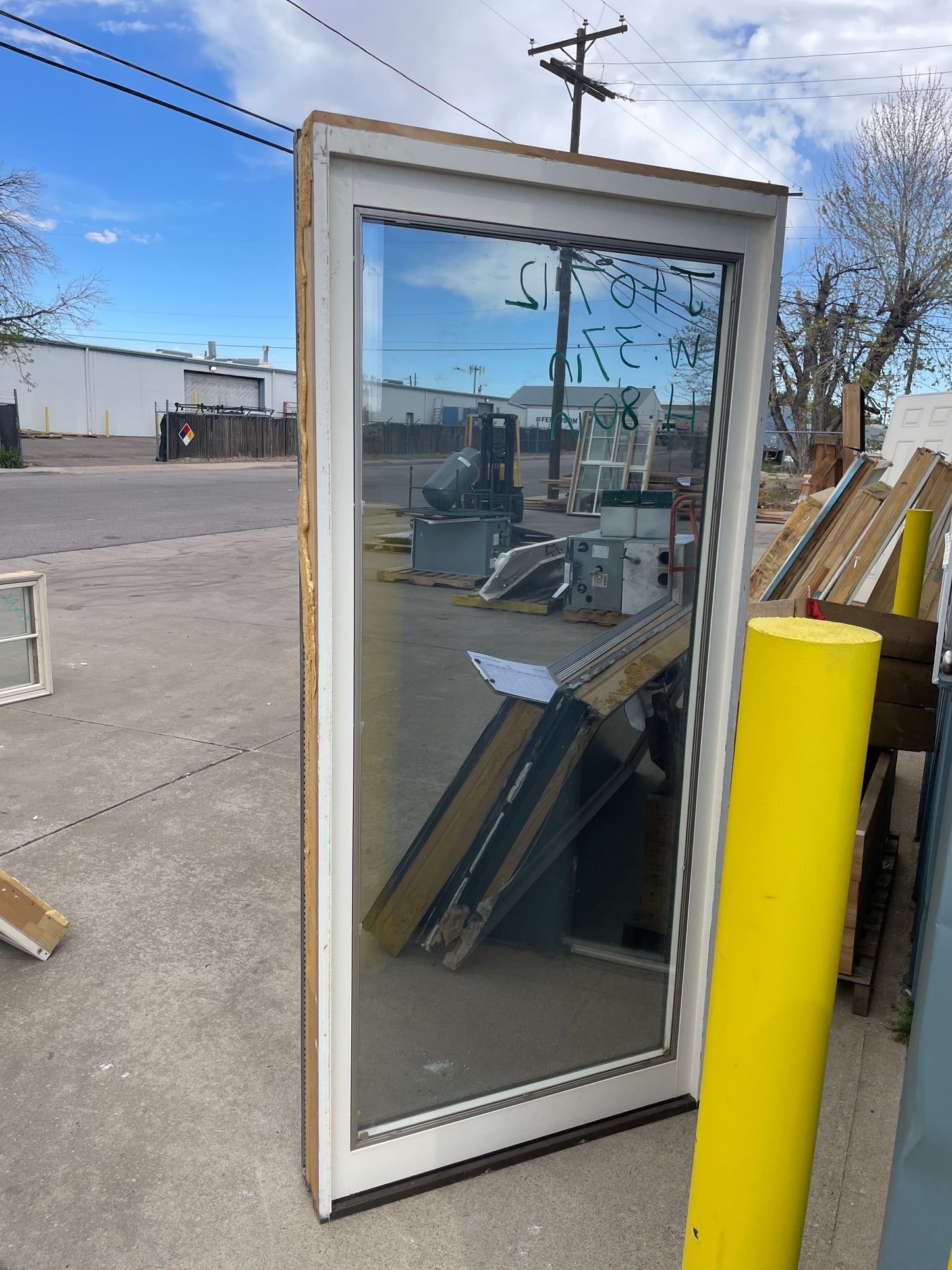37x80 Fixed Wood Window, White [#J407.12]