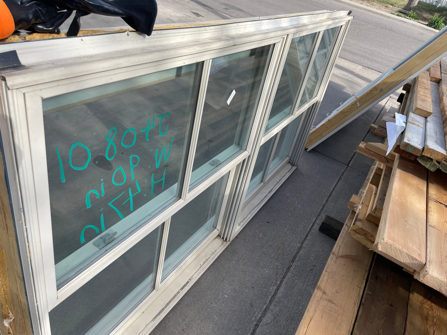 90x47 Double Hung Wood Window, White [#J408.01]
