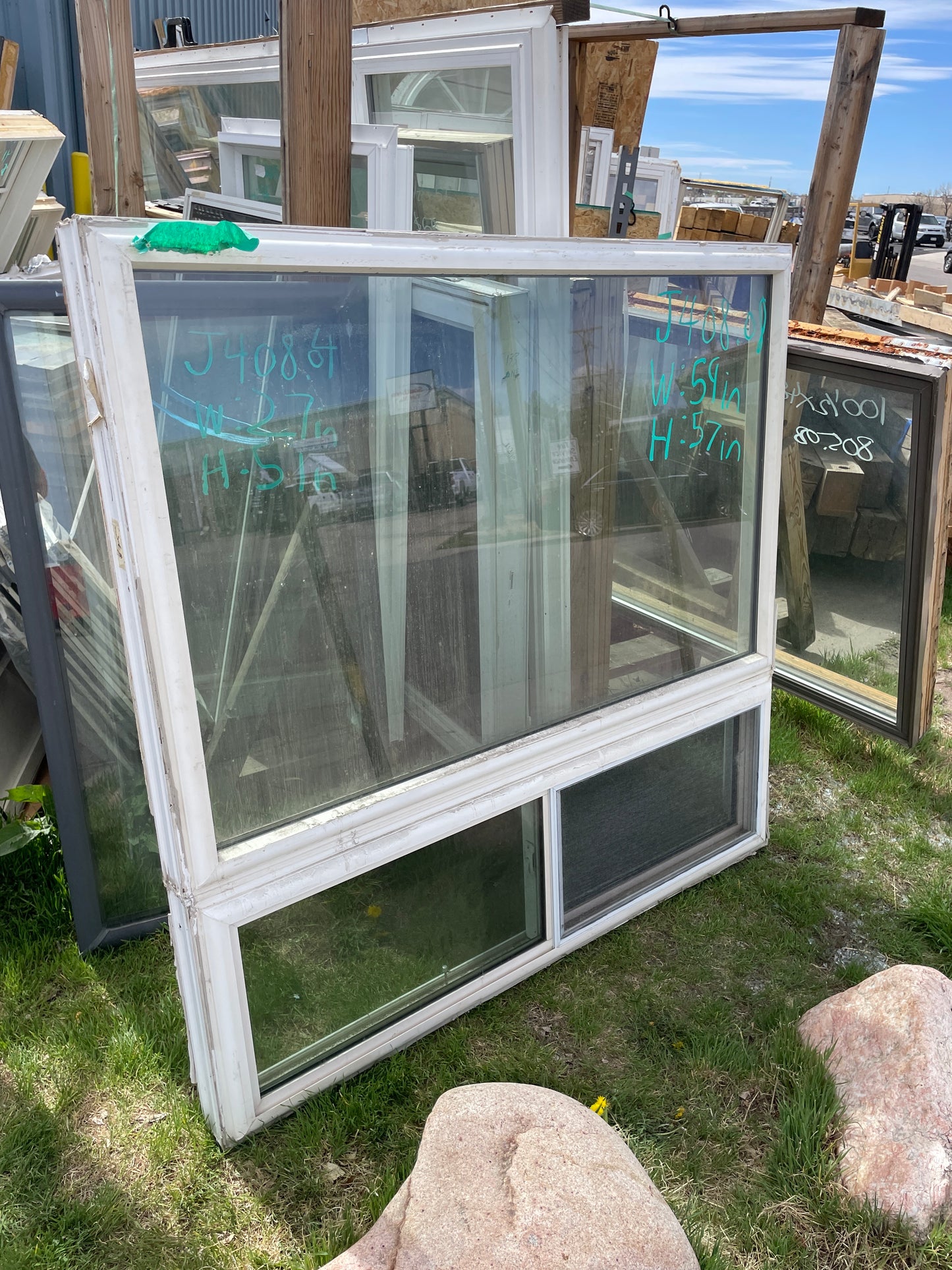 59x57 Vinyl Sliding Window [#J408.08]