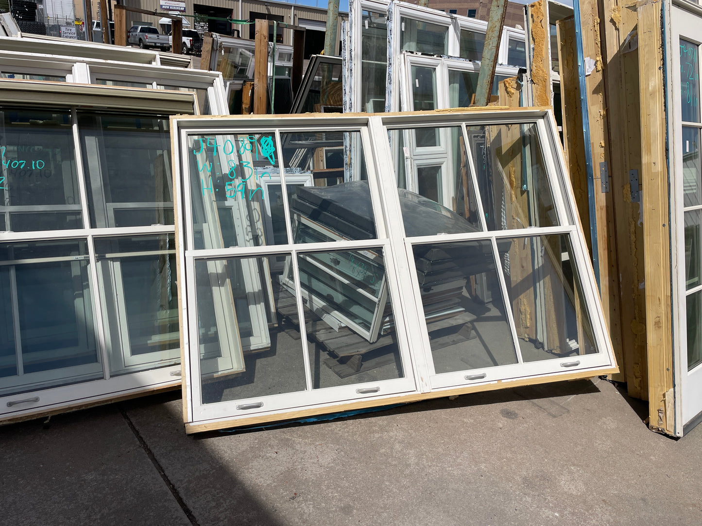 83x59 Pella Wood Double Hung Window Set [#J408.09]